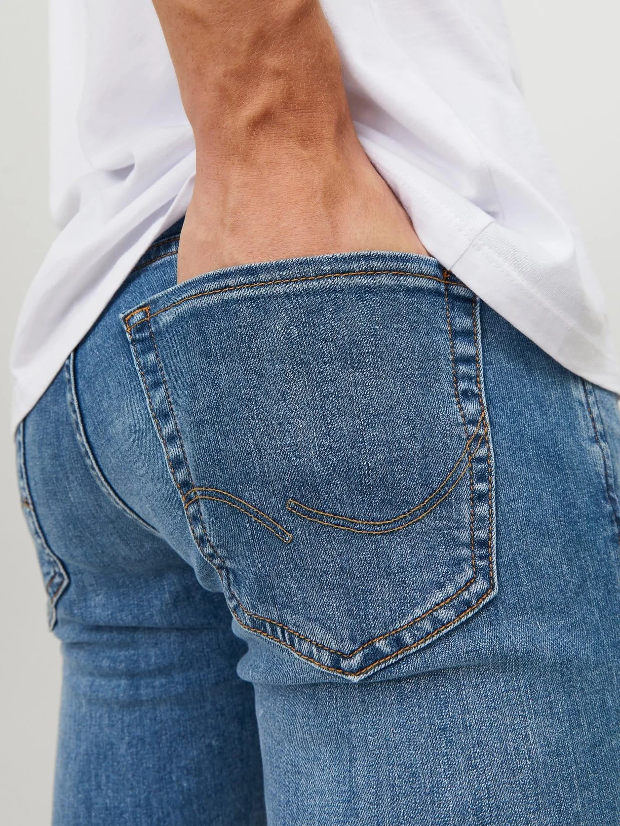 JACK & JONES Jjiglenn Jjoriginal Am 815 Noos - Jeansy Mężczyźni
