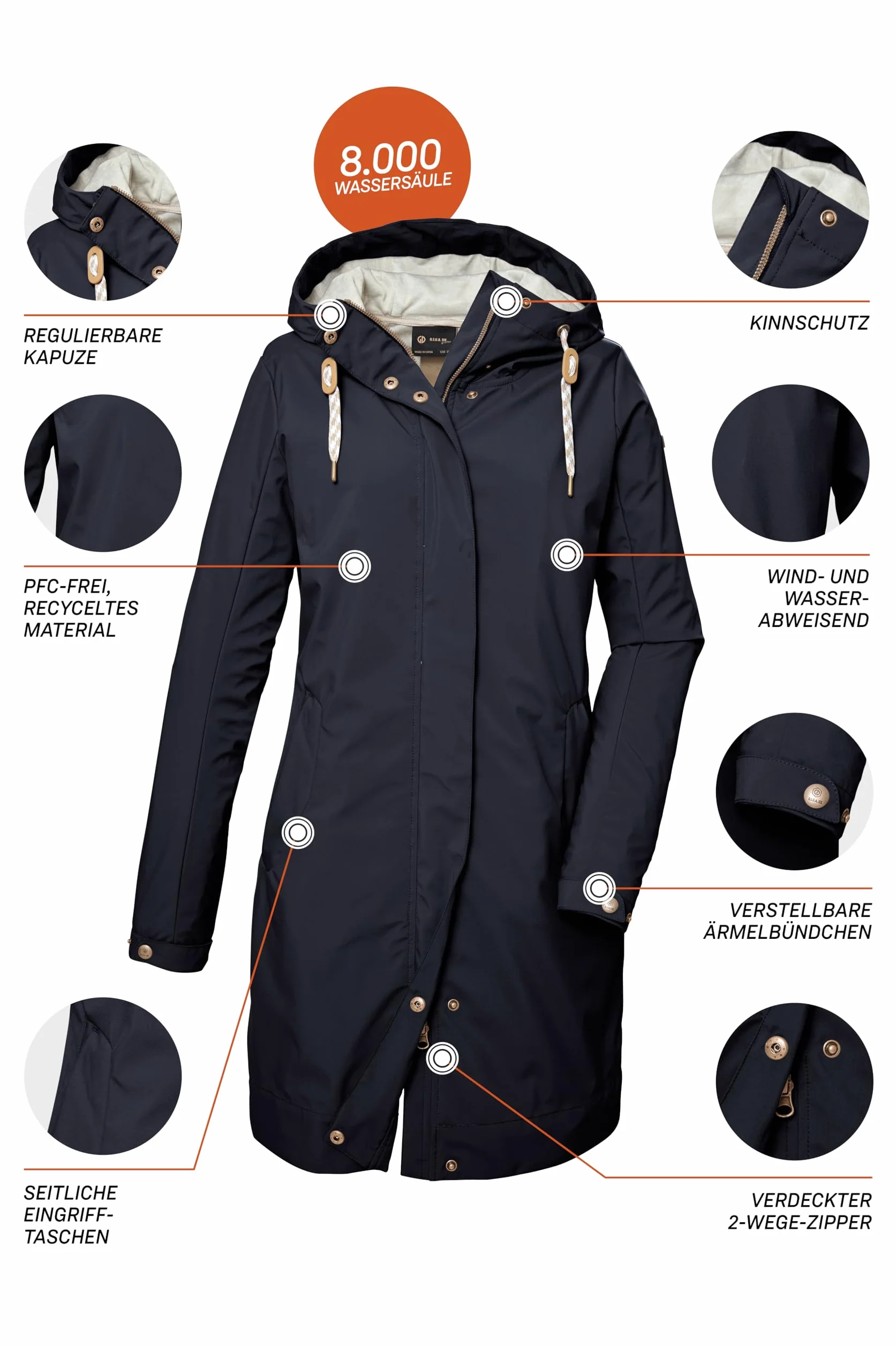 G.I.G.A. DX Parka softshell z kapturem/kurtka outdoorowa Women´s GS 16 WMN SFTSHLL PRK