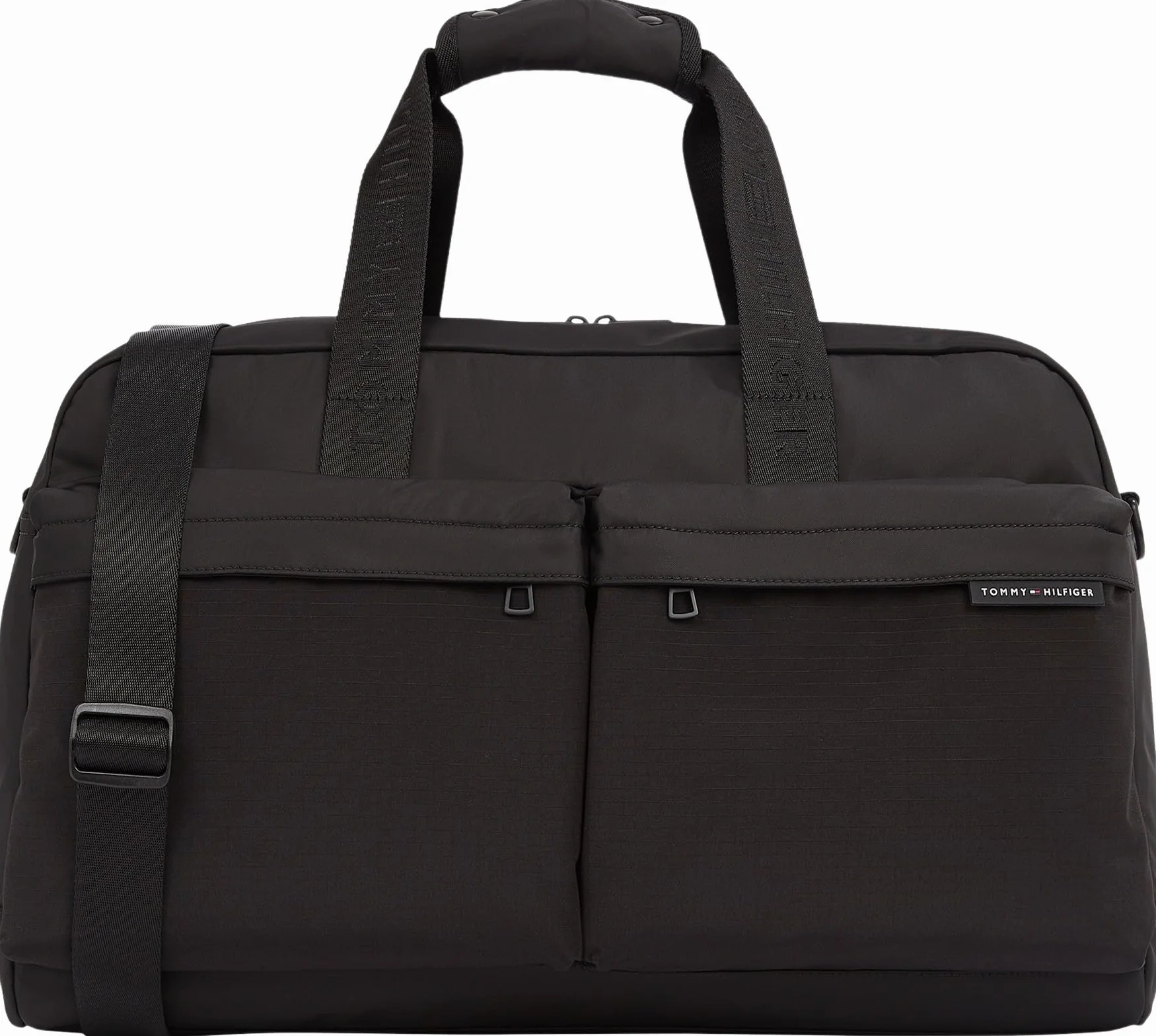 Tommy Hilfiger Męska torba sportowa TH Element Repreve AM0AM13077 Weekender, czarna (czarna), czarny (czarny)