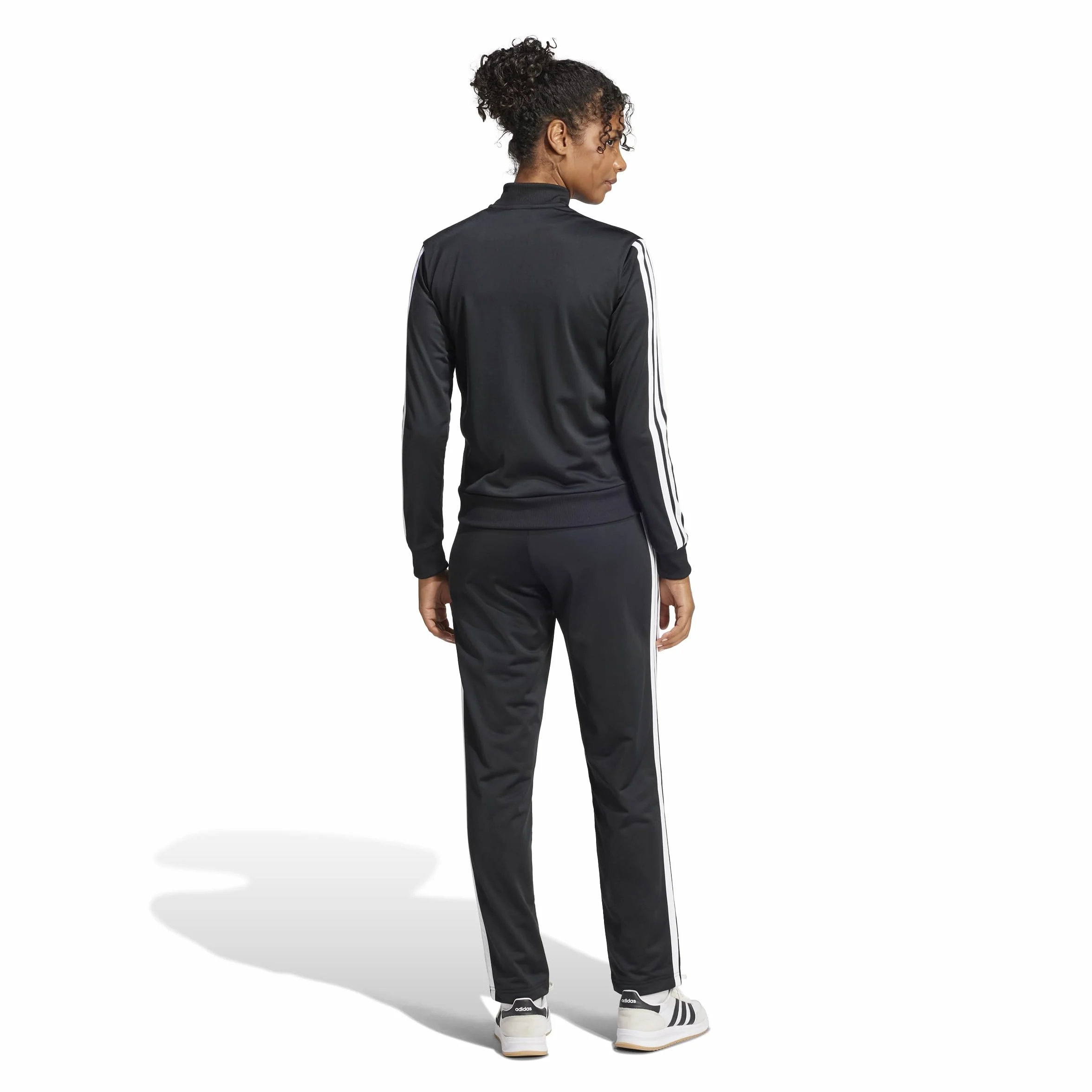 adidas Kobiety ESSENTIALS 3-STRIPES TRACKSUIT, Black, XL