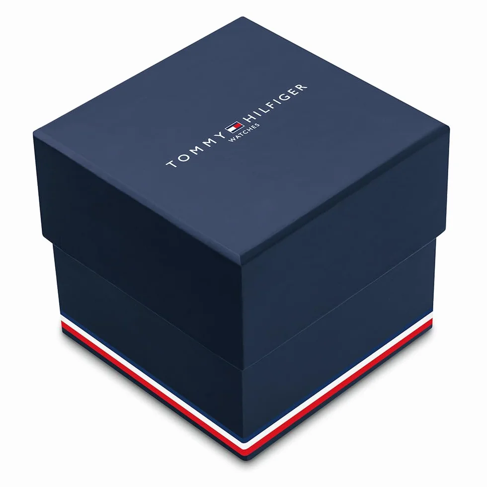 Tommy Hilfiger Mężczyźni Baker Zegarek, Granatowy/Srebrny, 43.5 mm