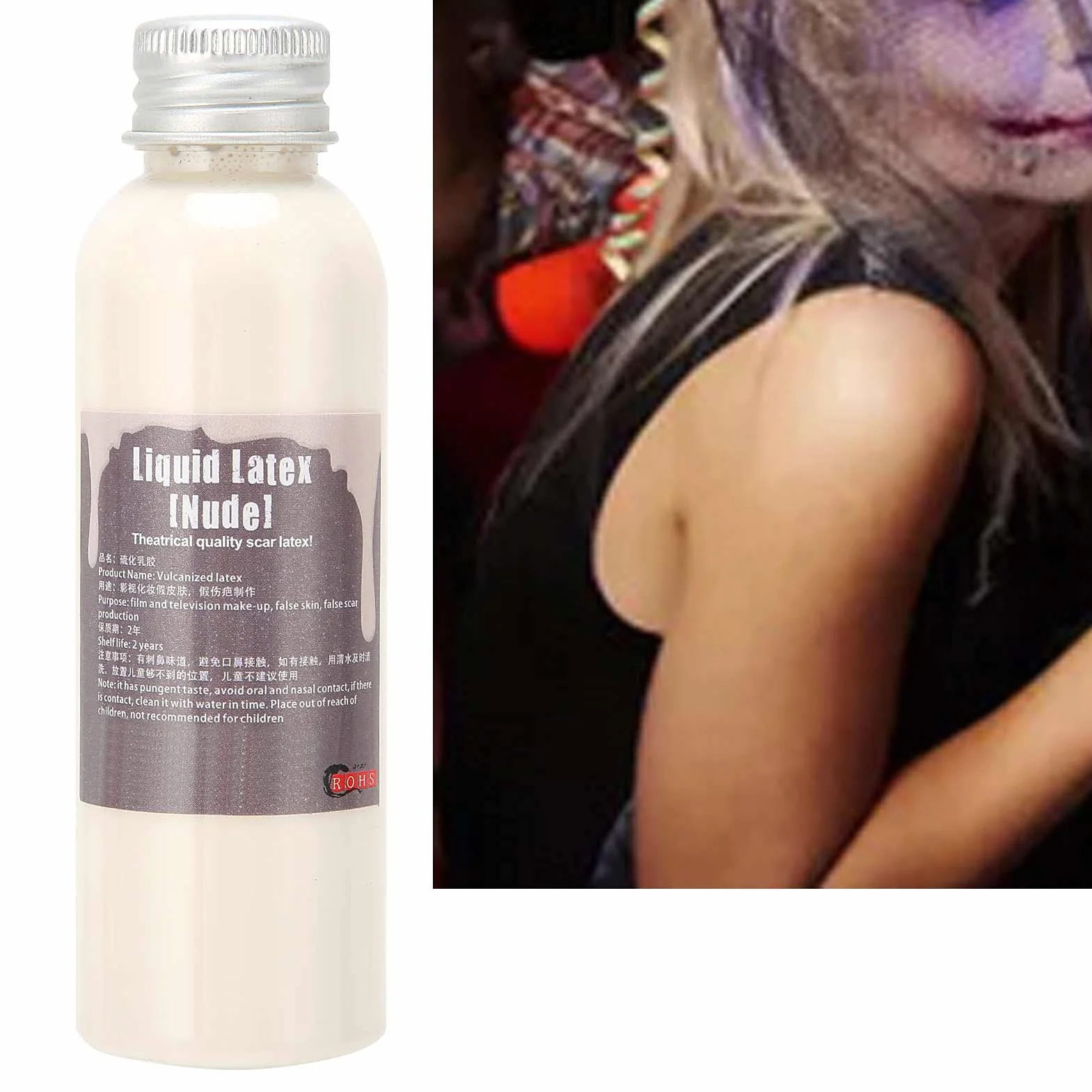 Sonew Halloween Party Makijaż Lateks Fałszywe Blizny Protezy Zmarszczek Kształtowanie Makijażu Lateks na Efekty Specjalne Kostiumy Zombie i Urazy 60ml