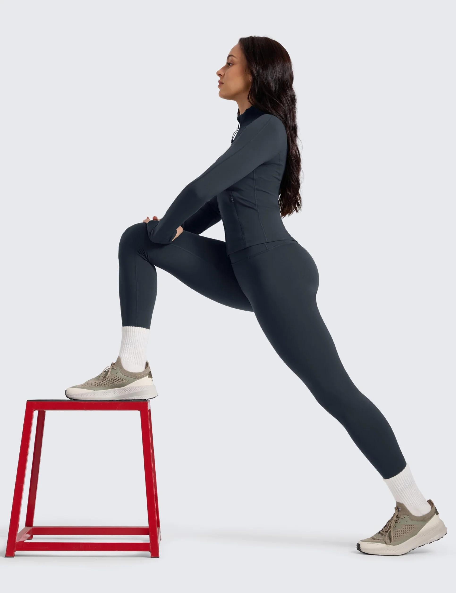 CRZ YOGA Damskie legginsy z podszewką z polaru, 28 cali – ciepłe, zimowe, codzienne, do ćwiczeń jogi, wędrówek, z wysokim stanem, termiczne