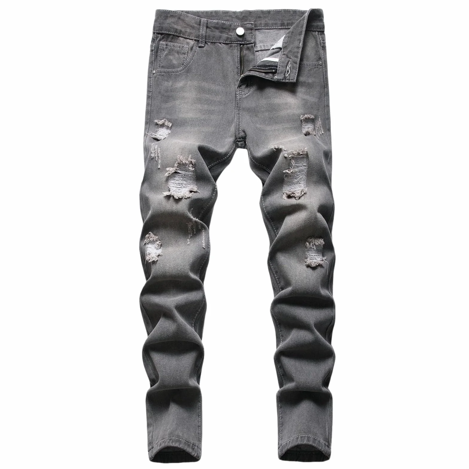 Skinny Jeans chłopięce spodnie jeansowe slim fit jeansy chłopięce dziecięce spodnie cargo prążkowane proste nogawki spodnie dżinsowe spodnie rekreacyjne elastyczna talia, Streetwear 3-16 lat