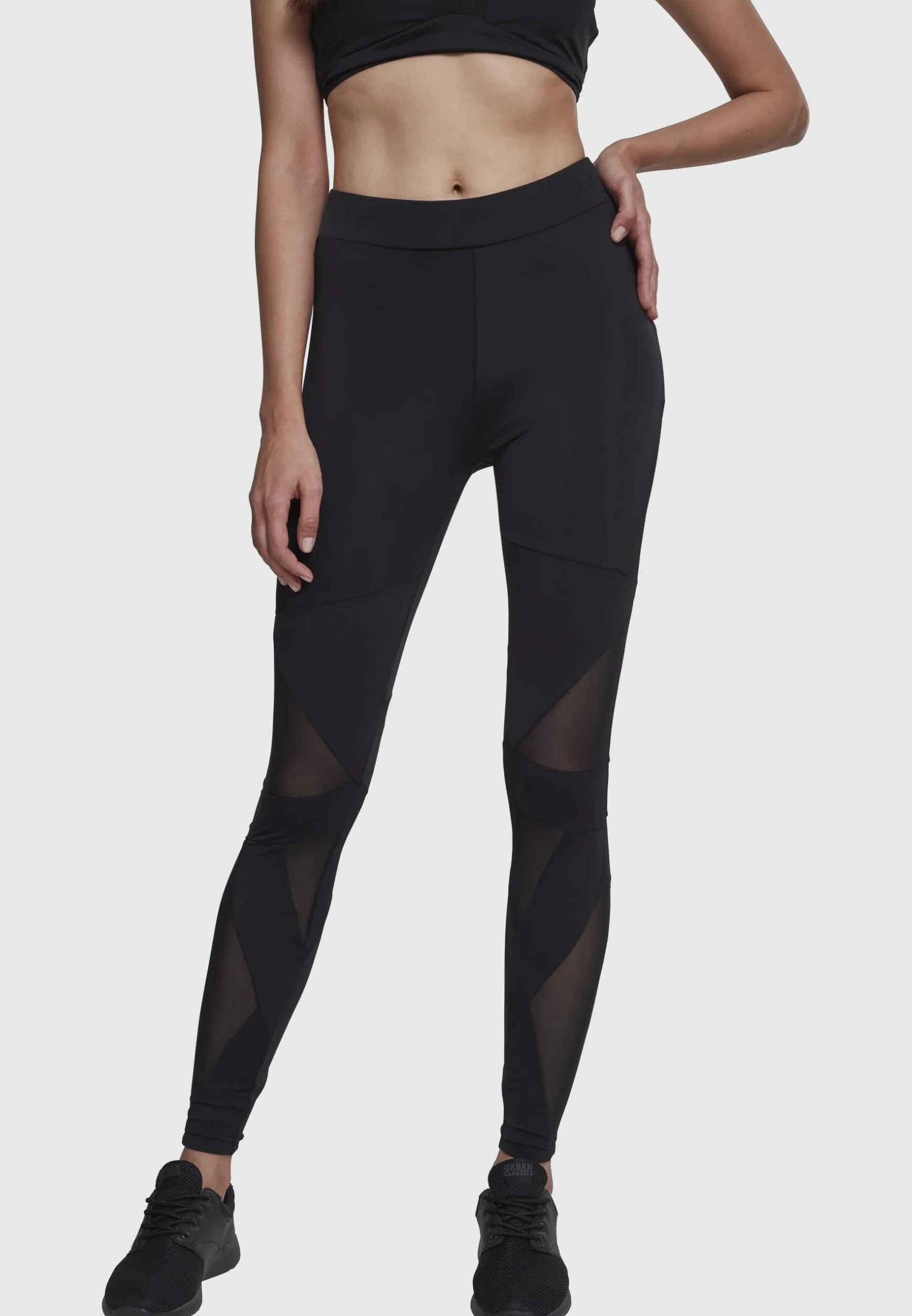 Urban Classics Legginsy damskie Triangel Tech Mesh - Leginsy Kobiety