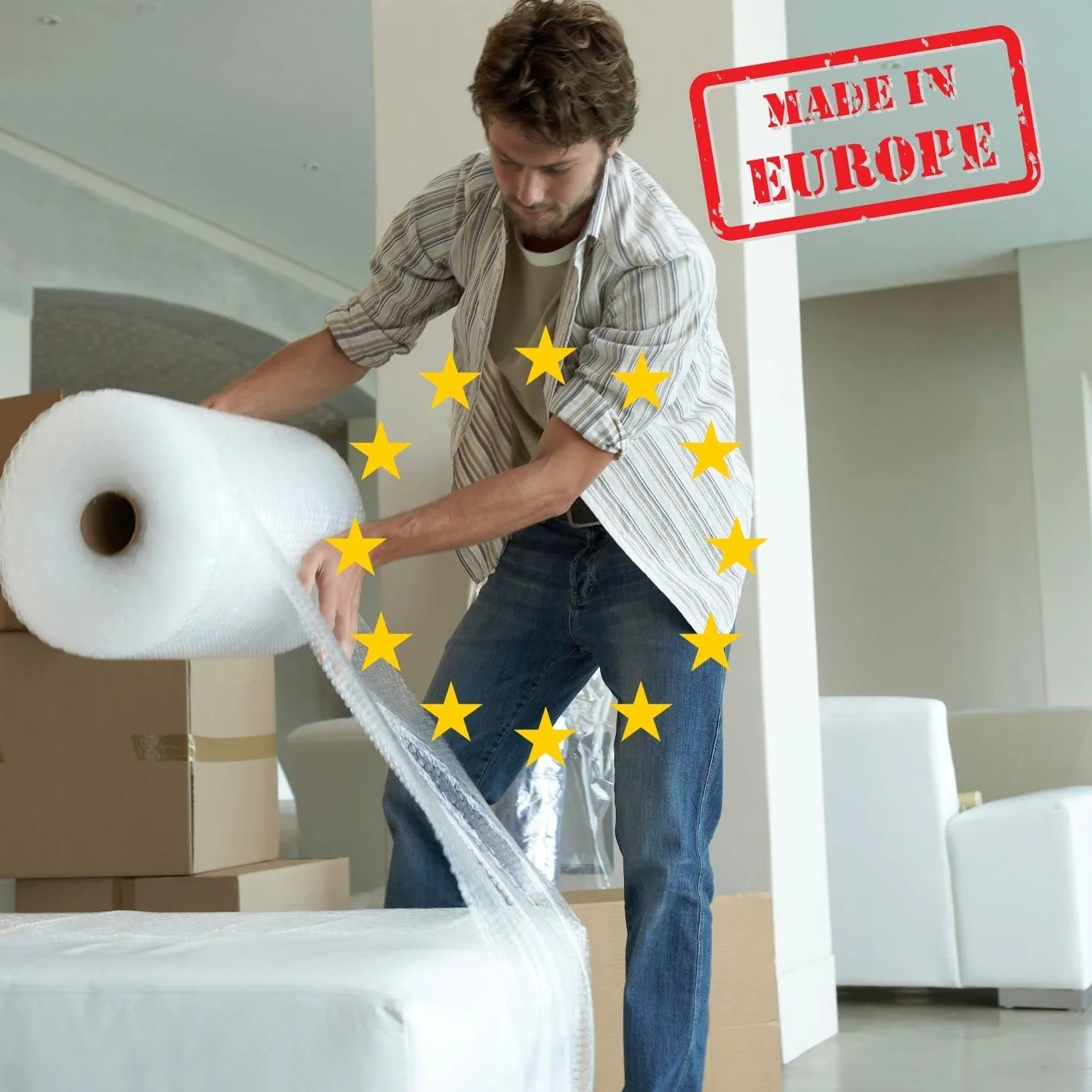 [20CM EXTRA] Plastikowe Bubble Roll Pakowanie 20 metrów x 50cm Szerokość Papieru Pęcherzyki Opakowania Do Przeprowadzki Plastikowe Pęcherzyki Opakowania 100% Recyclable