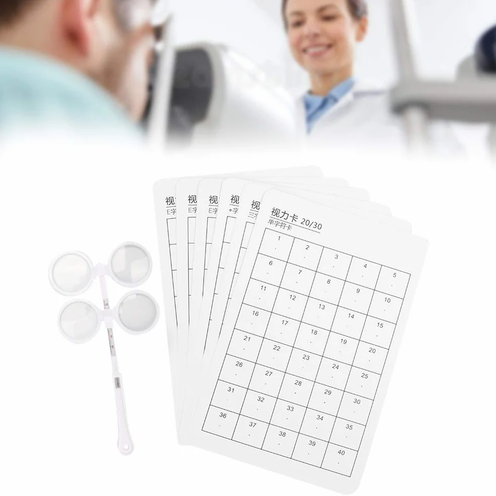 Flipper Optyczny, Flipper Optyczny Optometria Plastikowa Klapka Regulowana Optometria Plastikowa Klapka 6szt z kartą wizualną Instrument Optyczny (±150 stopni)