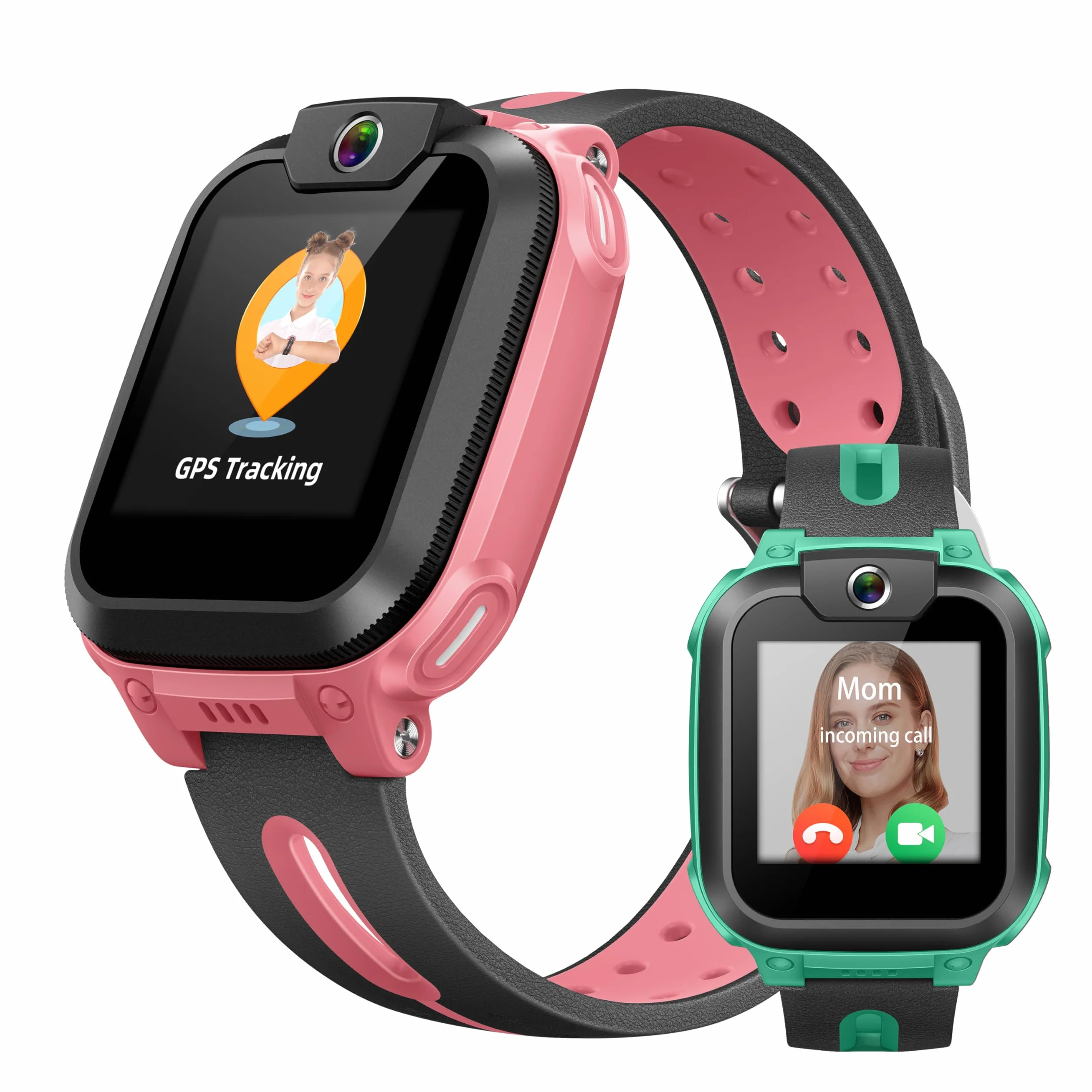 imoo Watch Phone Z1 Kids Smart Watch, Smartwatch dla dzieci 4G z długotrwałym wideo i telefonem, zegarek GPS dla dzieci z lokalizacją w czasie rzeczywistym i wodoodporność IPX8 (różowy)
