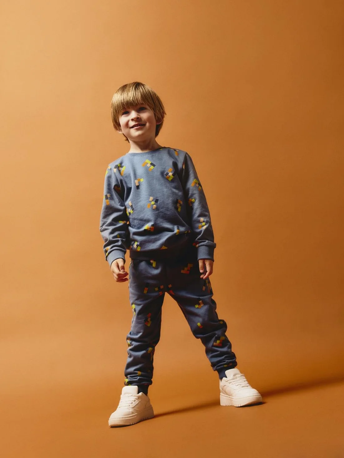 NAME IT Bluza sportowa Chłopcy Nmmleore Ls Swe Bru Pb