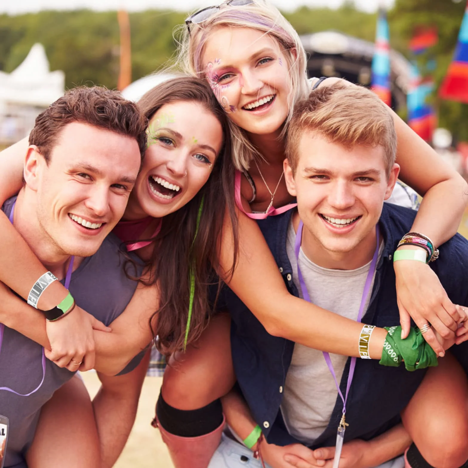 Sibba 200 x Opasek Nadgarstek Odznaki Wodoodporne Papierowe Bransoletki Kolorowe Przyjęcia Festiwale Imprezy Ramię Ręczne Etykiety Uchwyt Indeksy Znaczki Pasek Przybory Szkolne Biurowe ZłOte/Srebrne