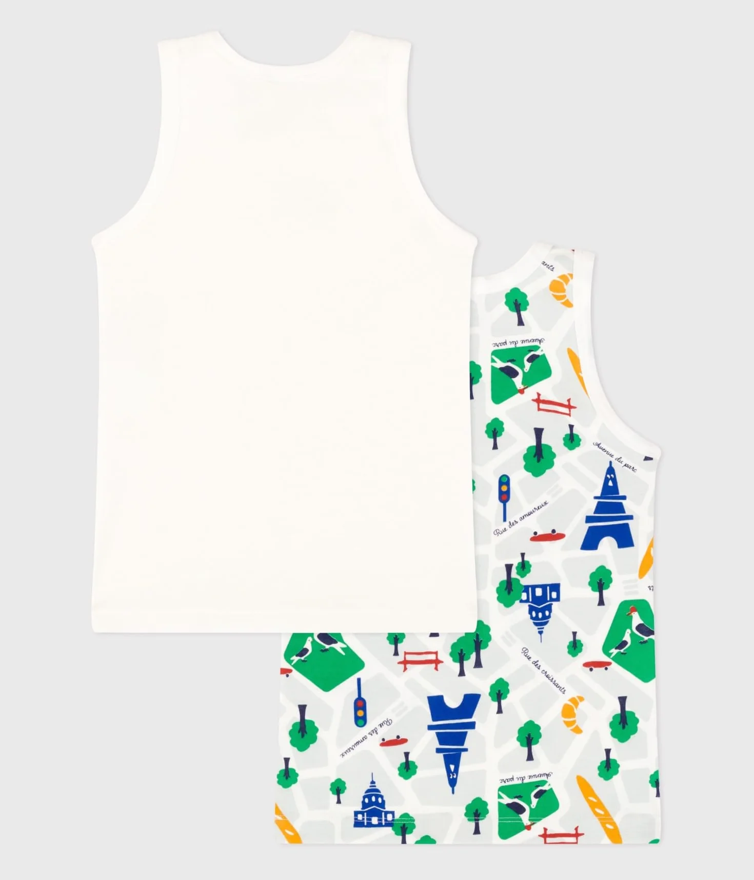 Petit Bateau 2 DEBARDES varian12A, Wariant 1, 12 lat