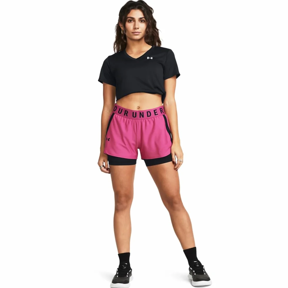 Under Armour Szorty Play Up 2 w 1 - Szorty do biegania, lekkie spodenki gimnastyczne Kobiety