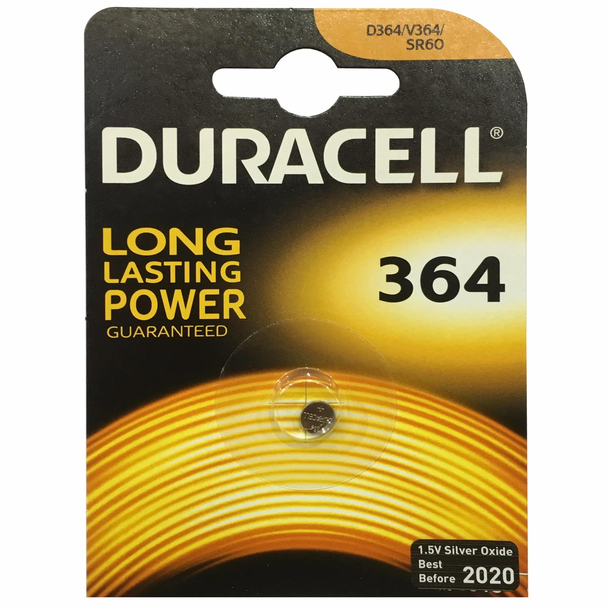 DURACELL bateria tlenkowa srebrna do zegarków "Watch" 364 (SR60) 1,5 V