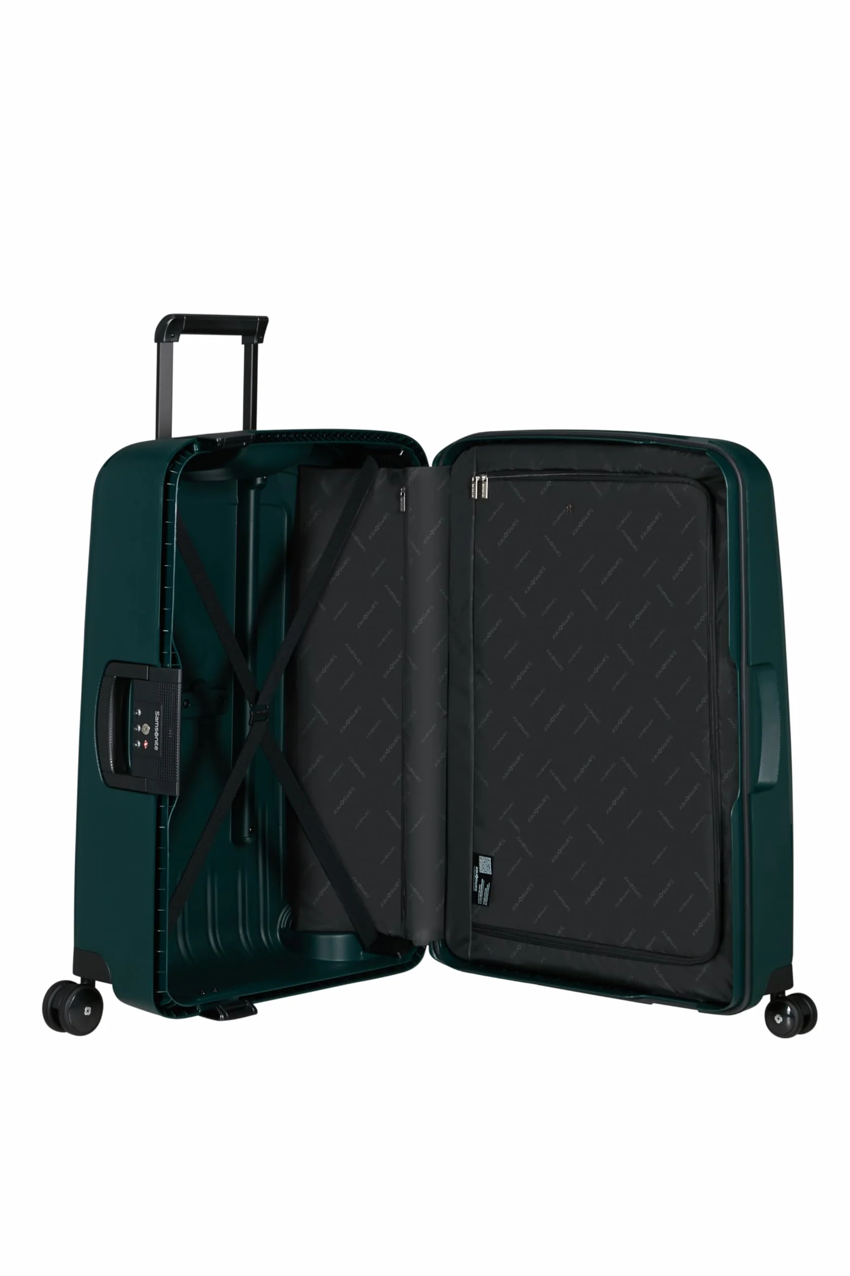 Samsonite S'Cure - Spinner M, Walizka, M (69 cm), 79 l, Zielony (Dark Teal)