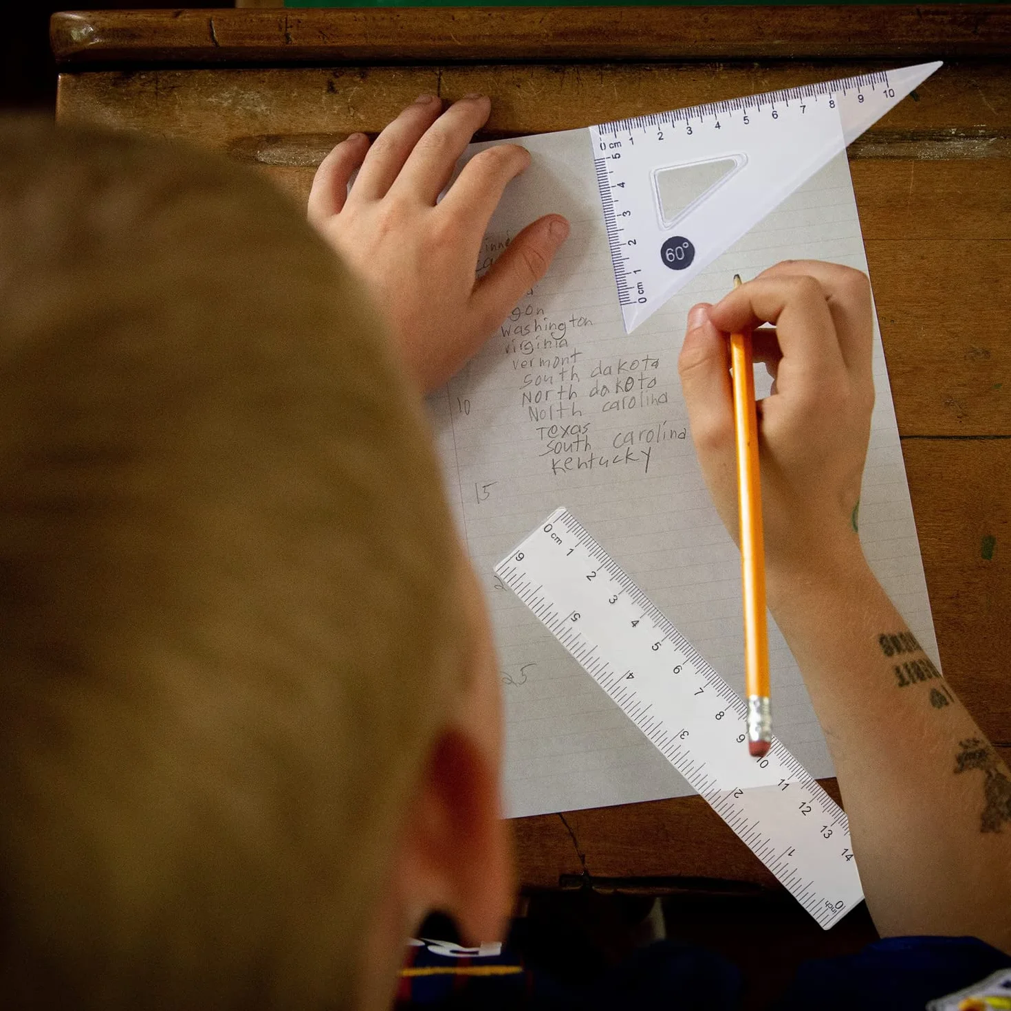 12-częściowy zestaw do rysowania, szkolny, matematyka, kompas, kątomierz, zestaw dla uczniów, matematyka, rysunek w domu, z pudełkiem do przechowywania