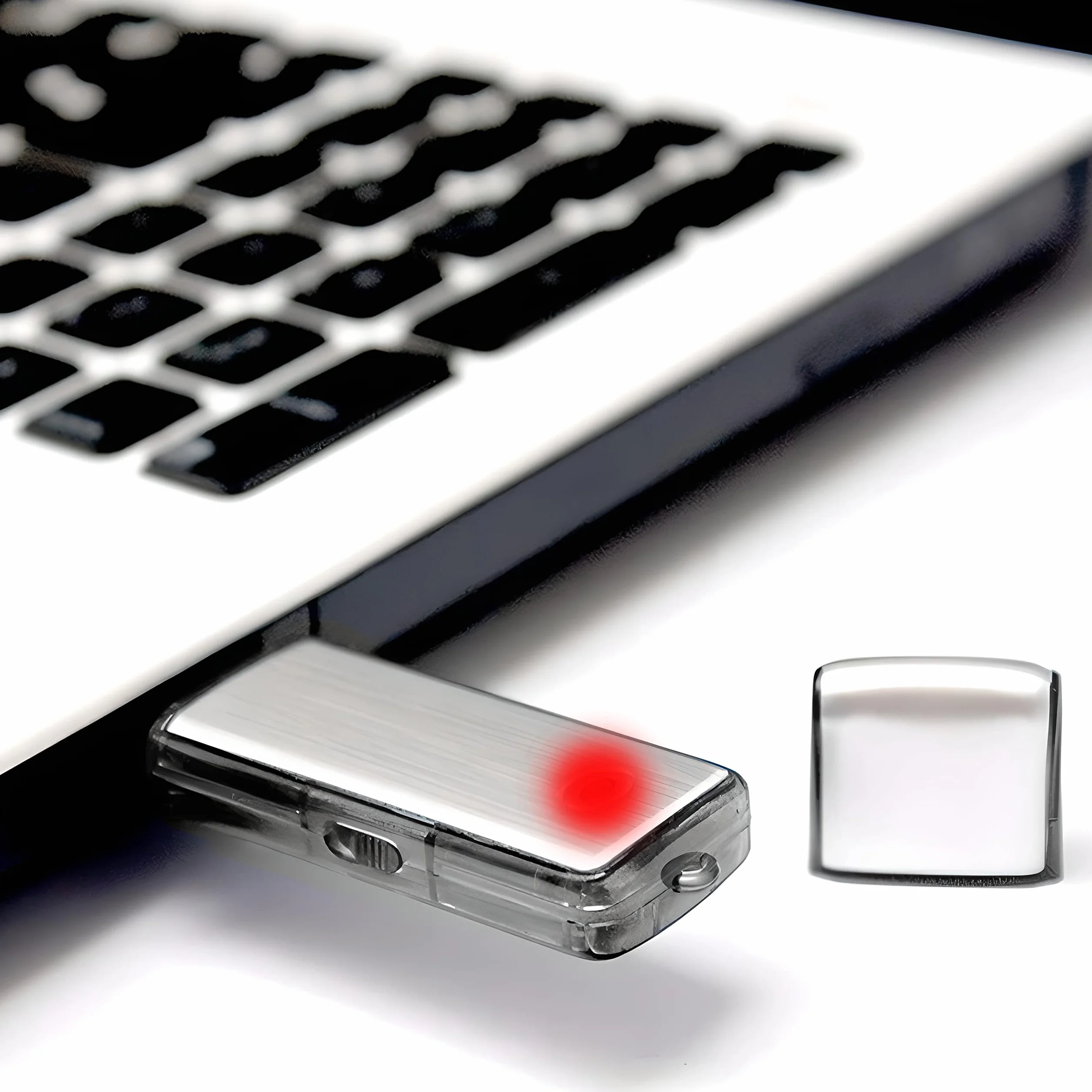 Retoo Dyktafon cyfrowy USB z 8 GB, aktywacja głosowa, urządzenie do nagrywania wykładów, wykładów, wywiadów, spotkań, mini dyktafonu z aktywowanym głosem