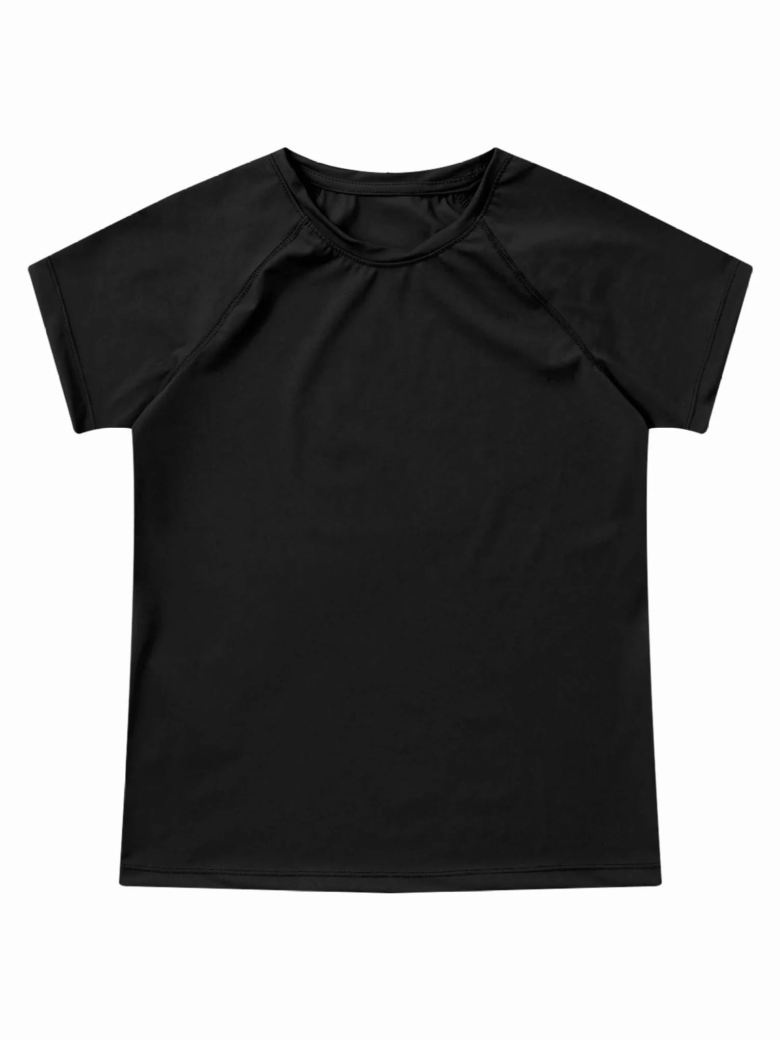 Dziecięcy t-shirt sportowy z krótkim rękawem, szybkoschnący, do biegania, jogi, oddychający, regularny krój