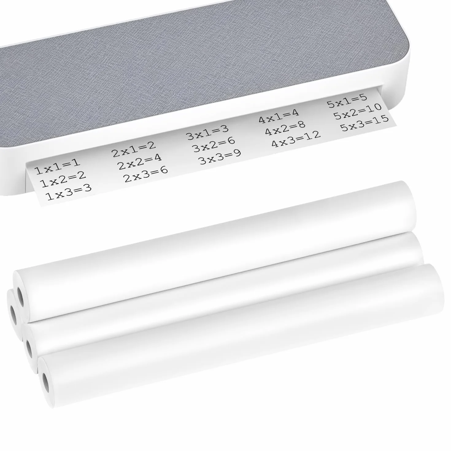 QWORK® Termiczny papier A4 do przenośnej drukarki, 100 arkuszy, szybkoschnący, 4 rolki