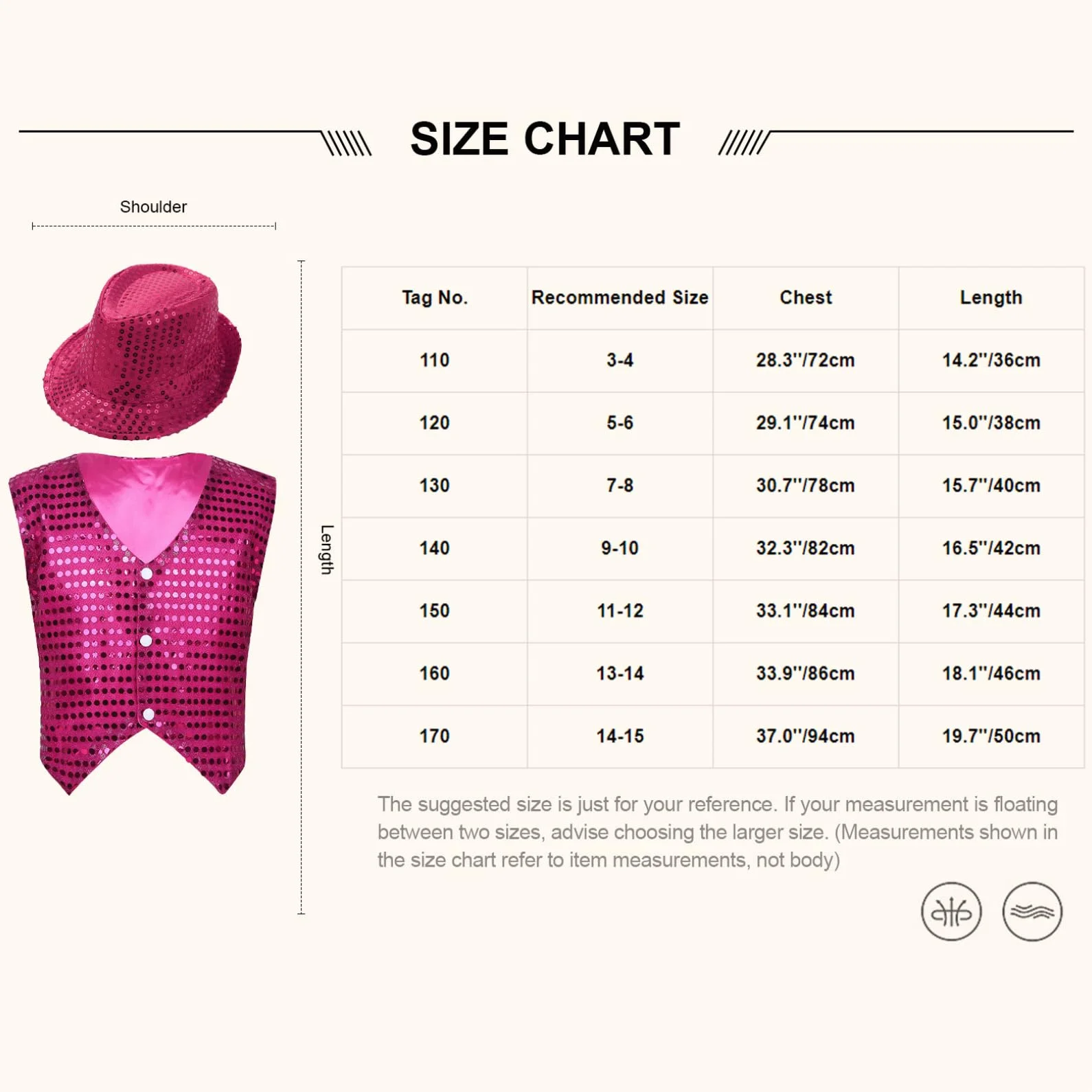 JEATHA Dziecięca kamizelka z cekinami z kapeluszem, jazz, latynoska, bez rękawów, kurtka Crop Top Glitter Tanktop Vest Top, błyszcząca górna część odzieży do tańca