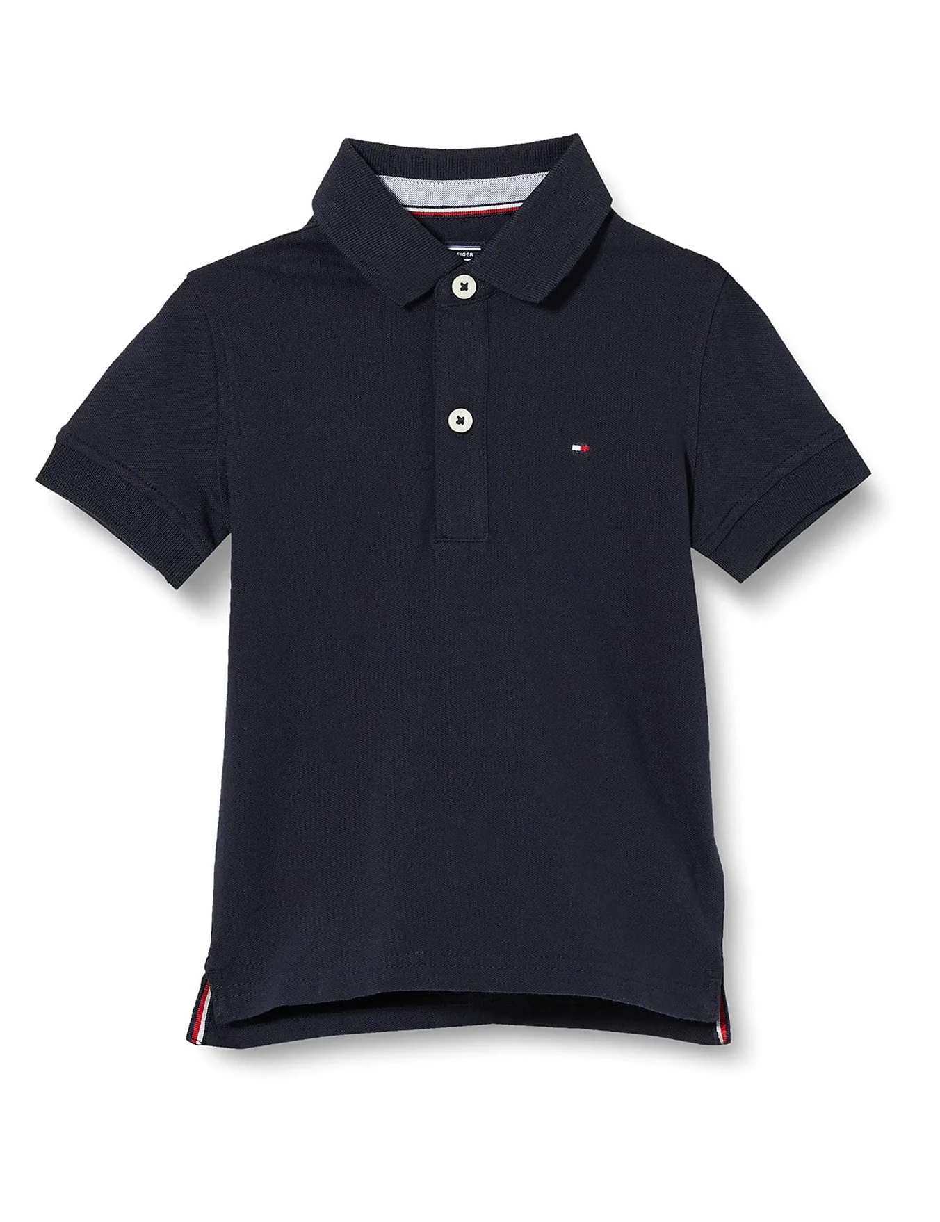 Tommy Hilfiger Chłopcy Tommy Polo S/S Koszulka, Niebieski, 176