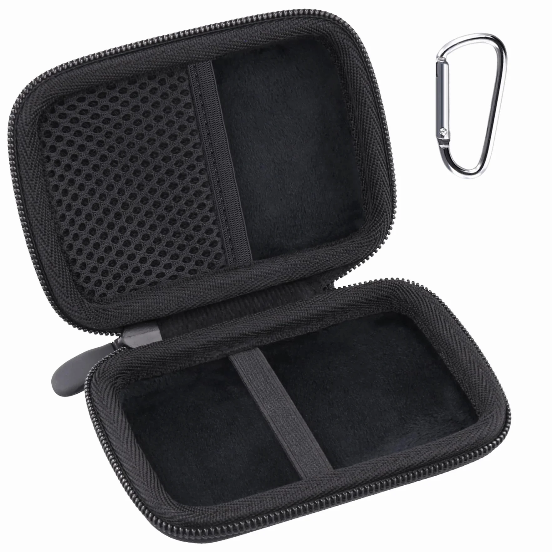 Khanka Twardy futerał do przenoszenia, etui do przechowywania kompatybilne z Note AI Rejestrator audio z klipsem na karabińczyk, tylko etui (czarny)