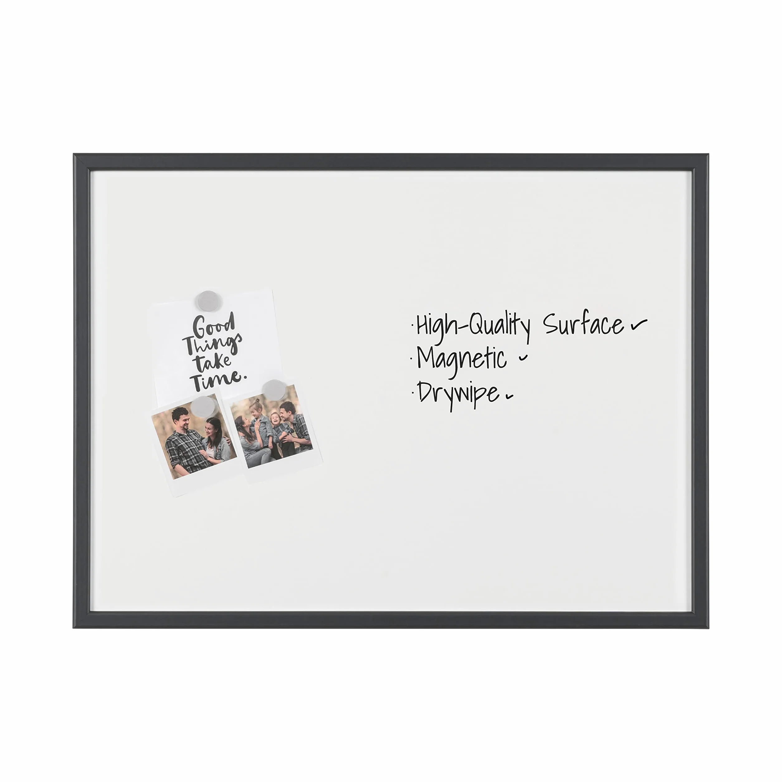 Bi-Office - tablica magnetyczna, sucha ścierka - 60 x 40 cm 60 x 40 czarna