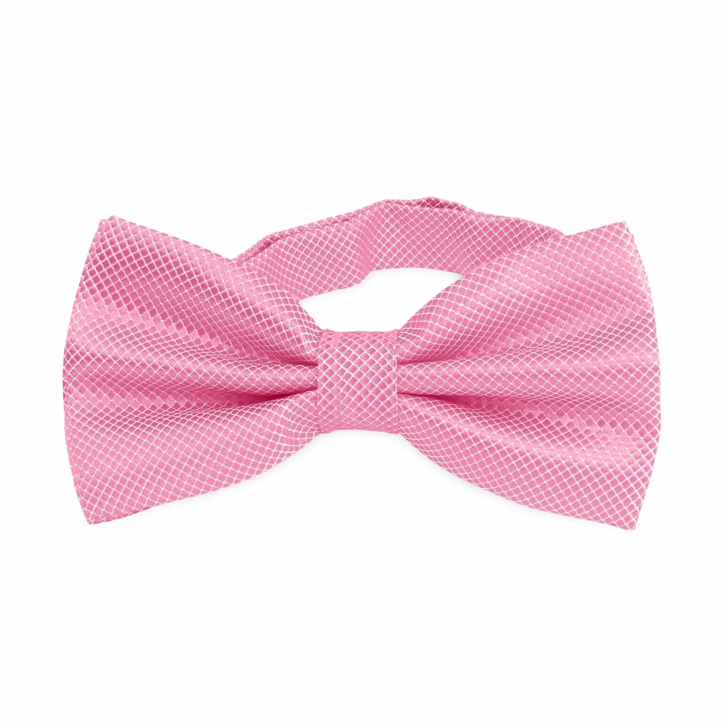 OcioDual Stylowa różowa muszka w kratę męska z regulowanym zapięciem na klips 12 cm x 6 cm, uroczystości, imprezy, praca, wesela i imprezy, Różowy, Taglia unica