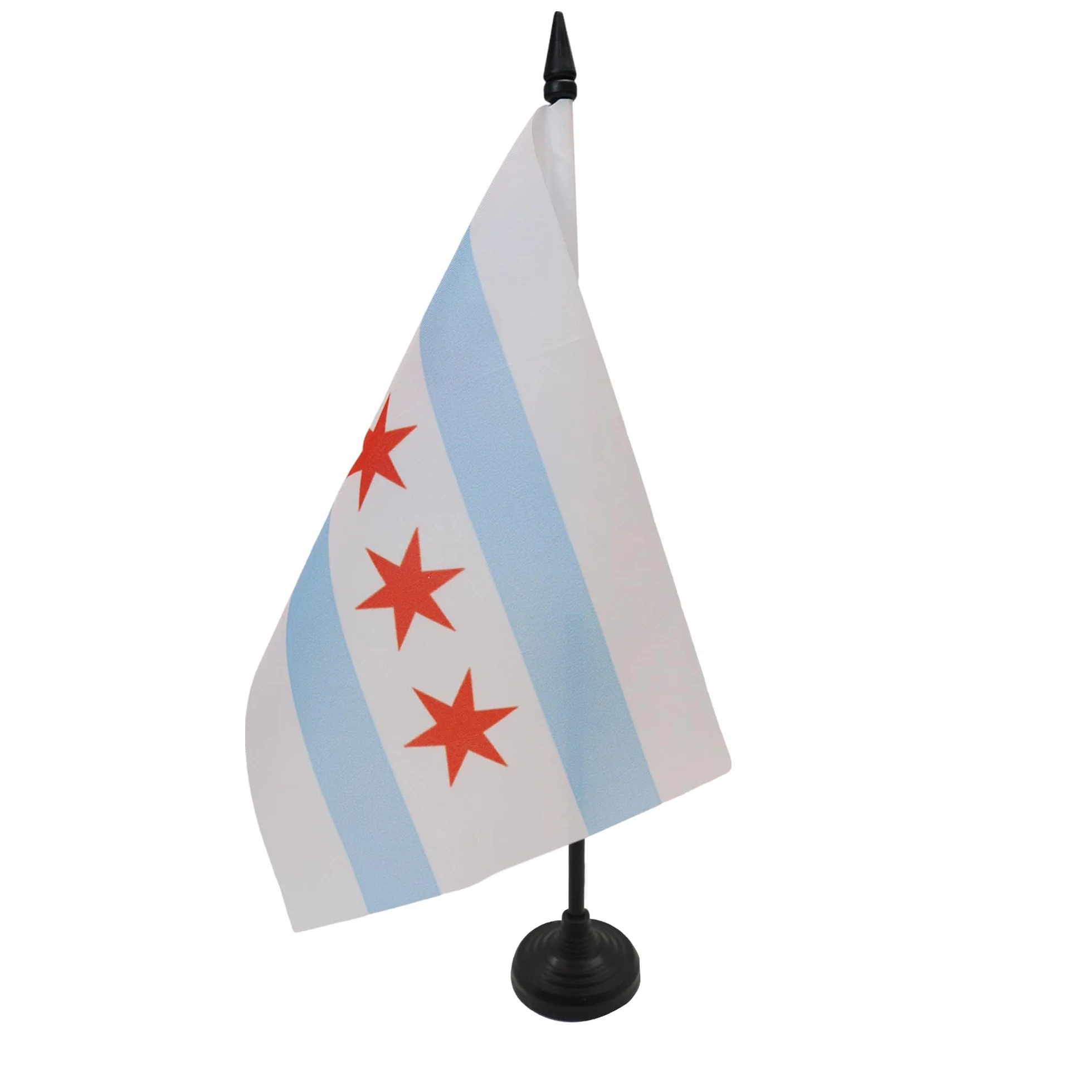 Drapeau de Table Chicago en Polyester 100D, 21cm x 14cm