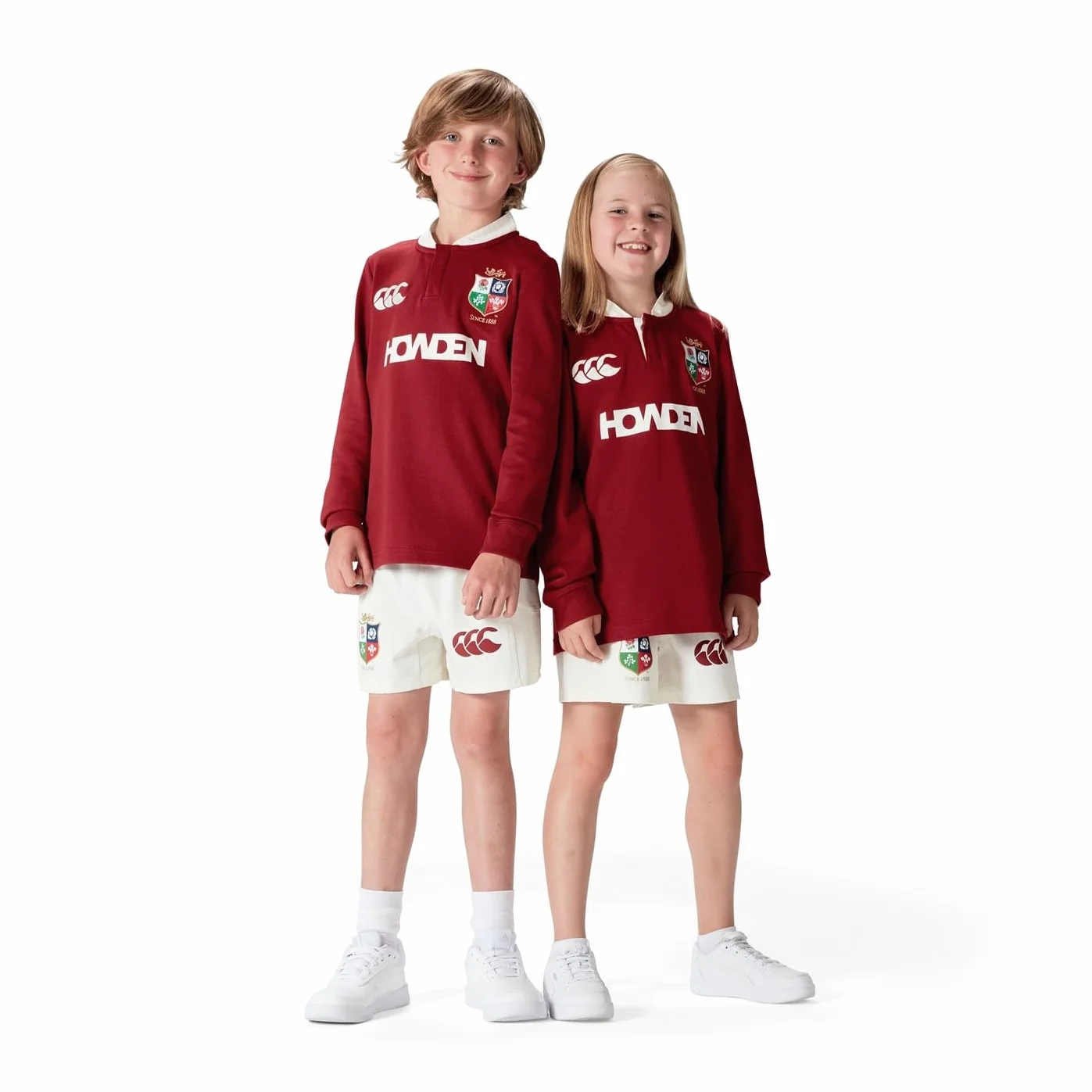 Canterbury of New Zealand British and Irish Lions LS Classic - koszula Niños Unisex, Red Dahlia,