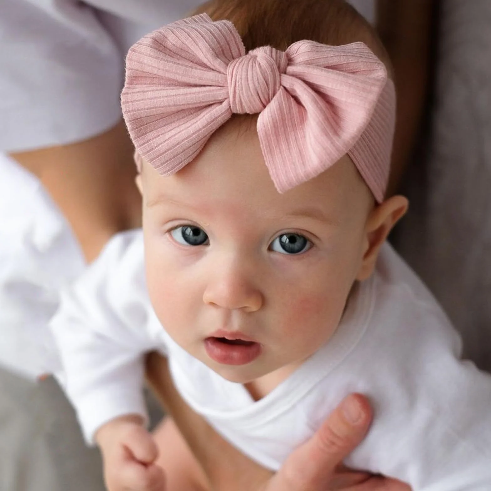 Dokeno Dziecko dziewczynka opaski bawełniane opaski na głowę dla niemowląt Menina dziewczynka opaska na głowę z kokardką dla noworodka dla dziecka dziewczynki opaski na głowę 3-6 miesięcy do włosów 3