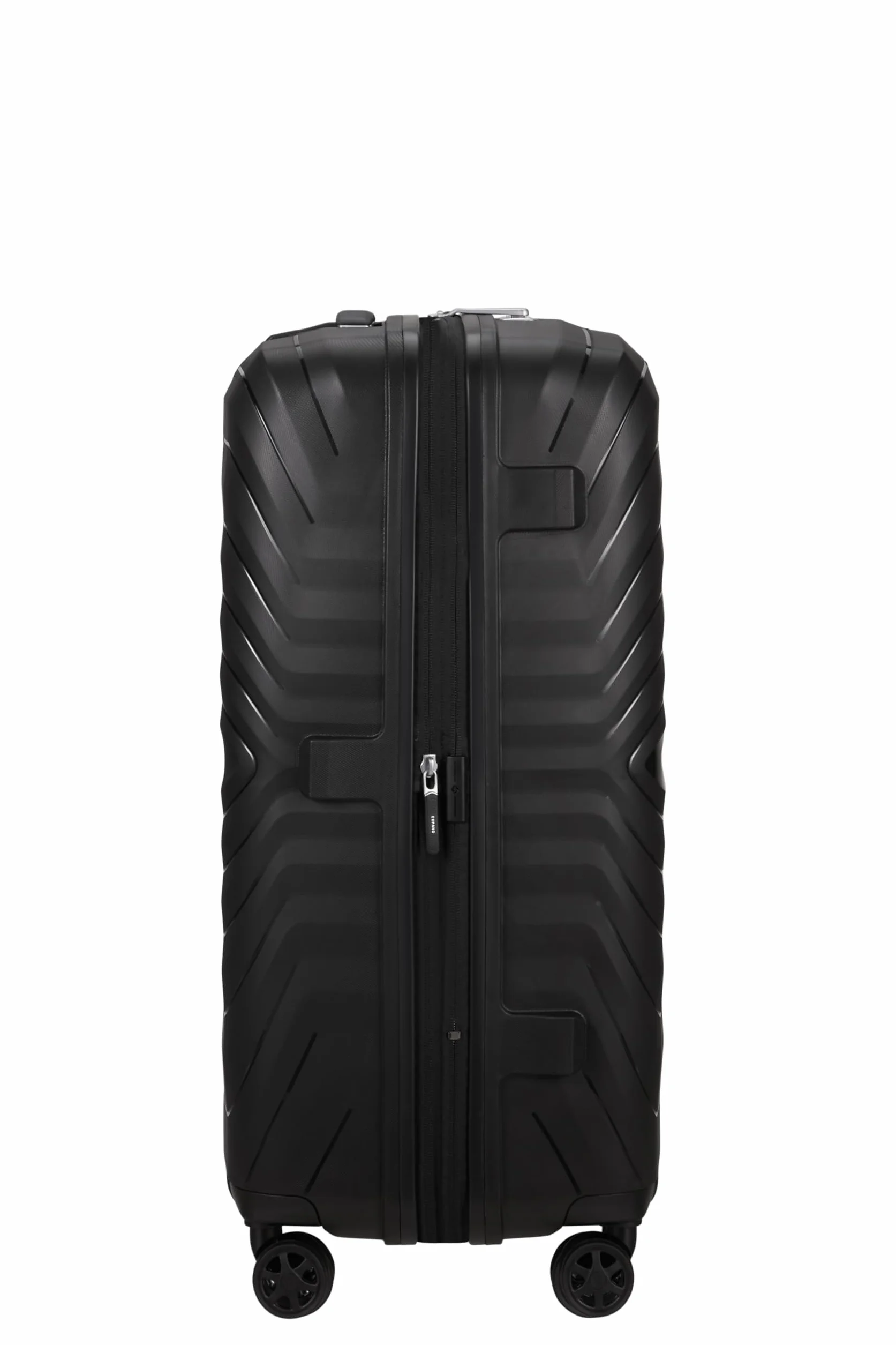 Samsonite Neo Flux - Spinner M, Rozszerzalna walizka, 68 cm, 86/96 L, Czarny (Black)