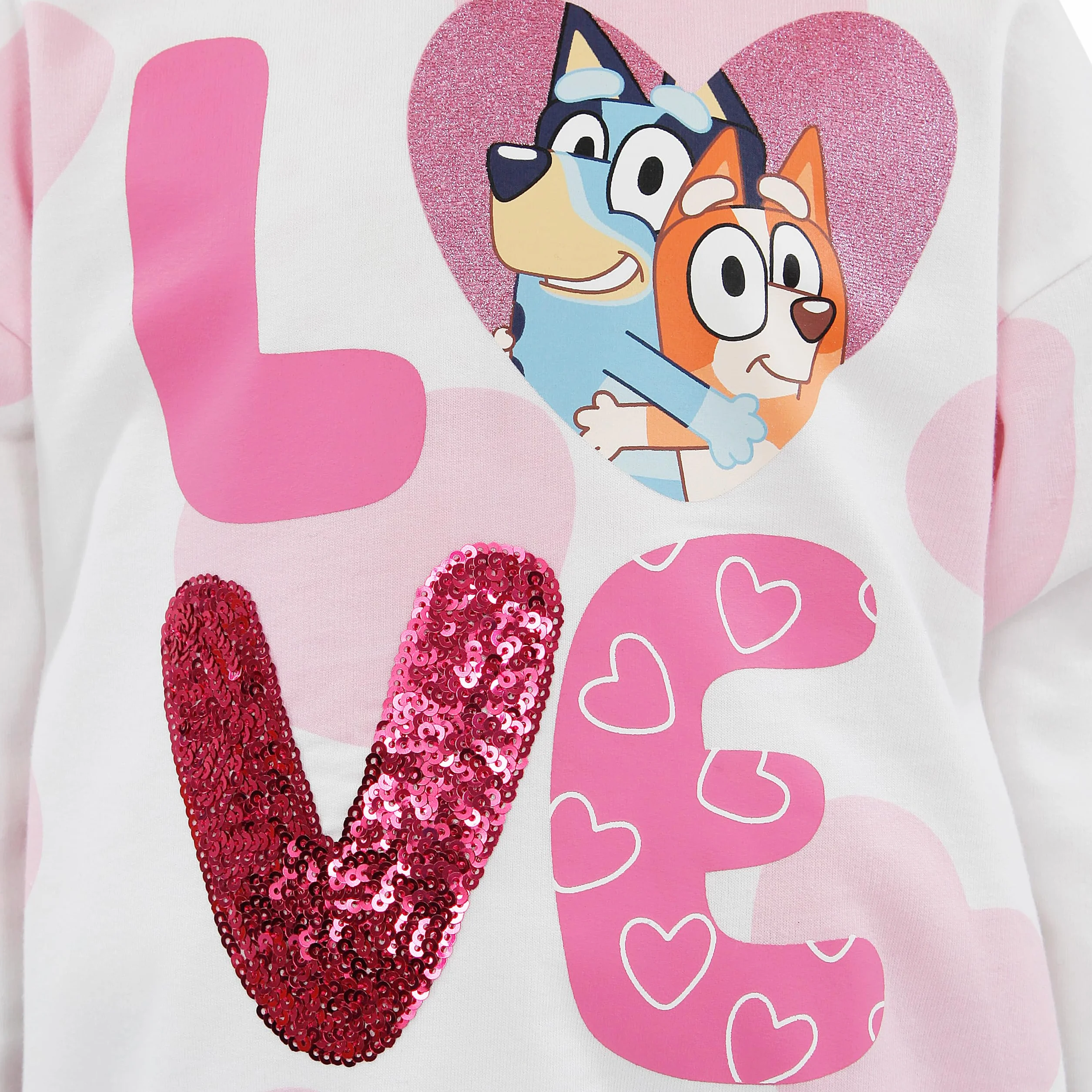 Bluza Bluey | Bluza Dziewczęca z Cekinami | Bluzy Dziewczęce z Bawełny 100%