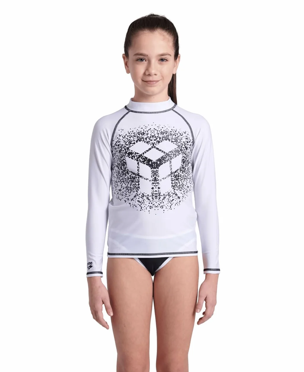 ARENA Top Chłopcy Unisex Jr Arena Rash Kurtka L/S Grafika