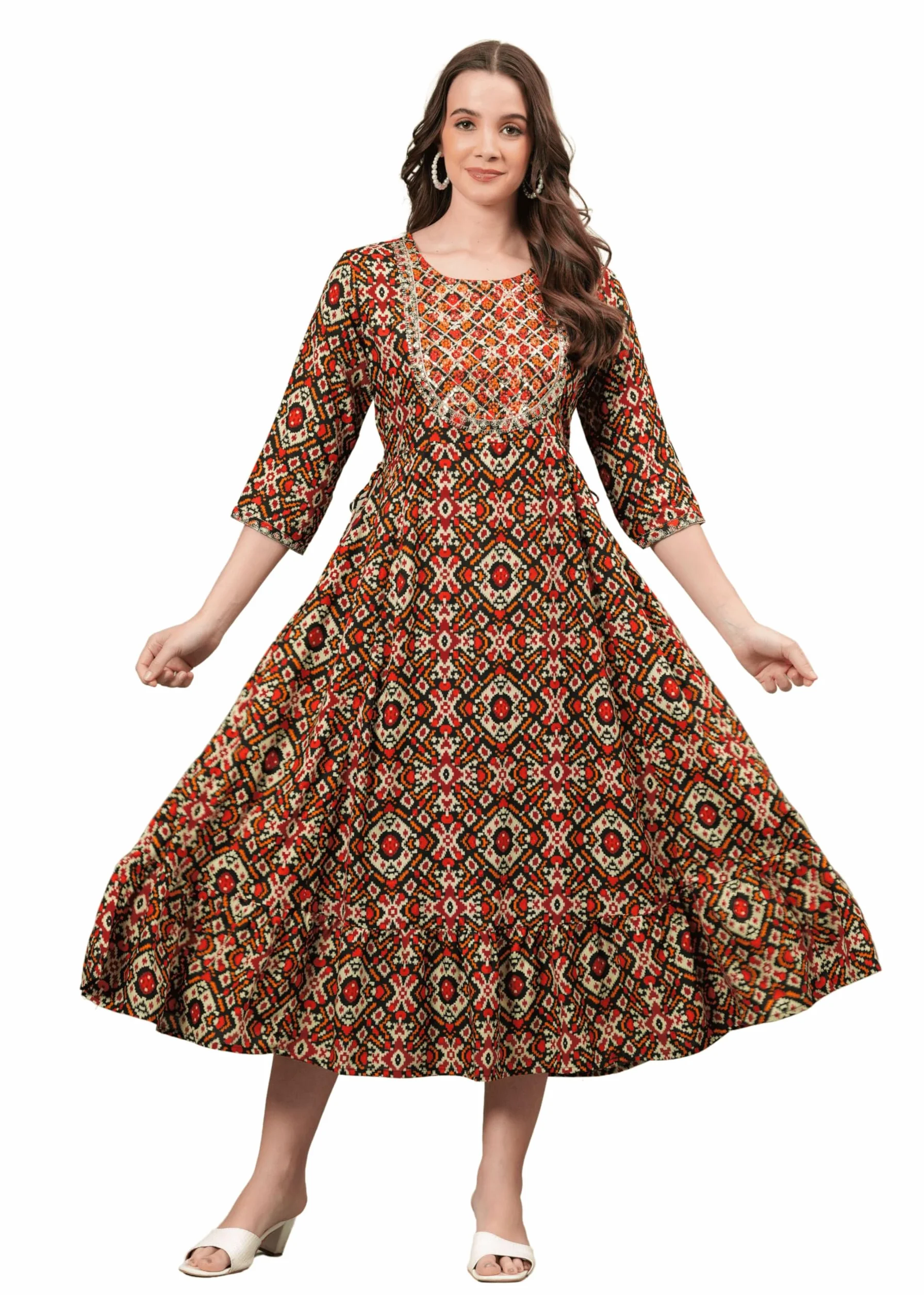 Indyjskie damskie Anarkali długie kurta kurtis dla kobiet
