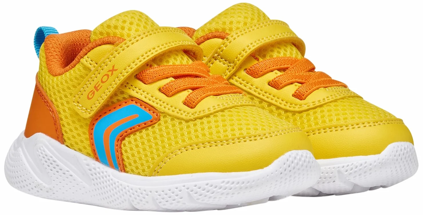 Geox B SPRINTYE Boy C Sneakers, żółte/pomarańczowe, 26 EU