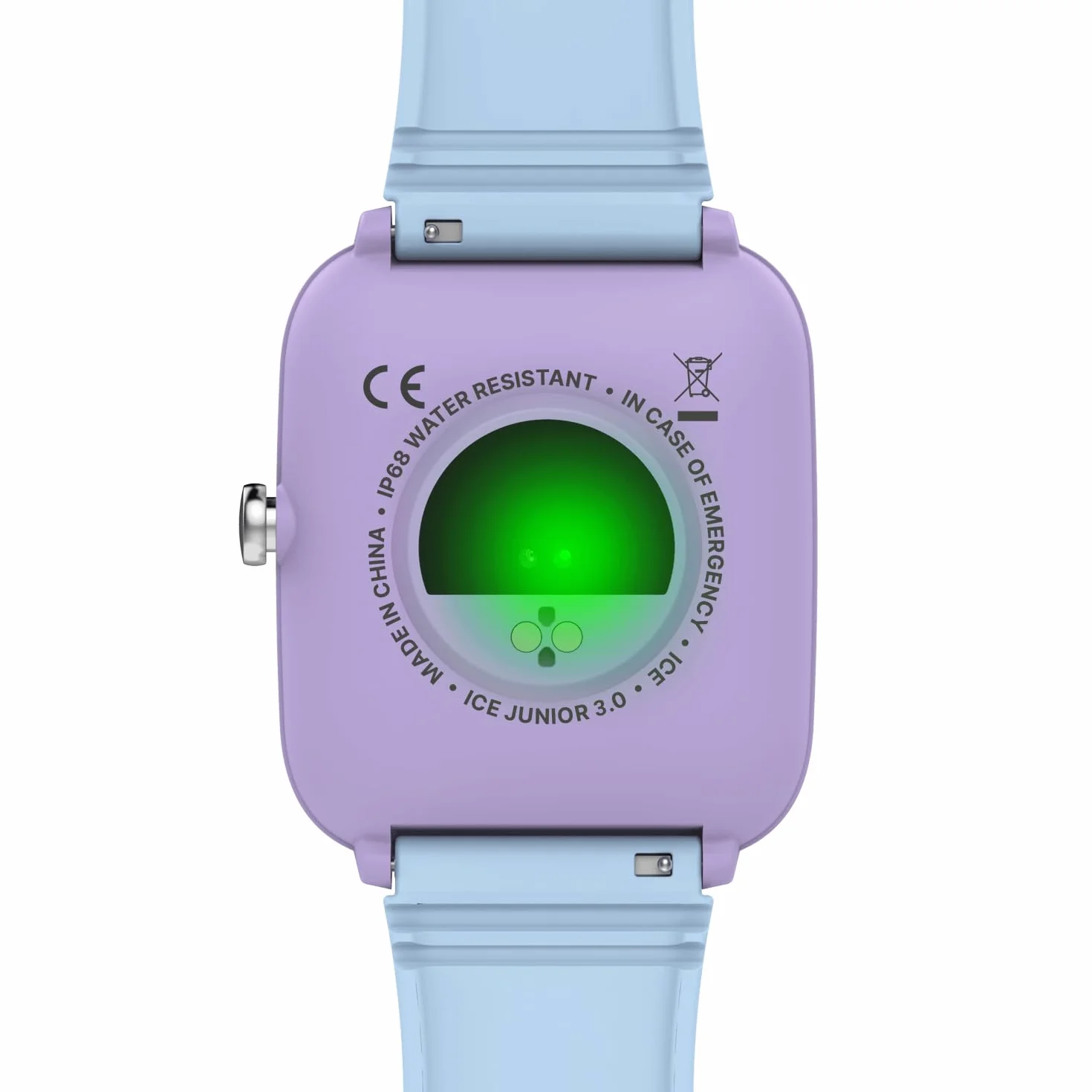 Ice-Watch - ICE Smart Junior 3.0 - Prostokątny zegarek dla dzieci z silikonowym paskiem (1,75 cala) - Śledzenie aktywności sportowej, stoper, gry, tętno, krokomierz