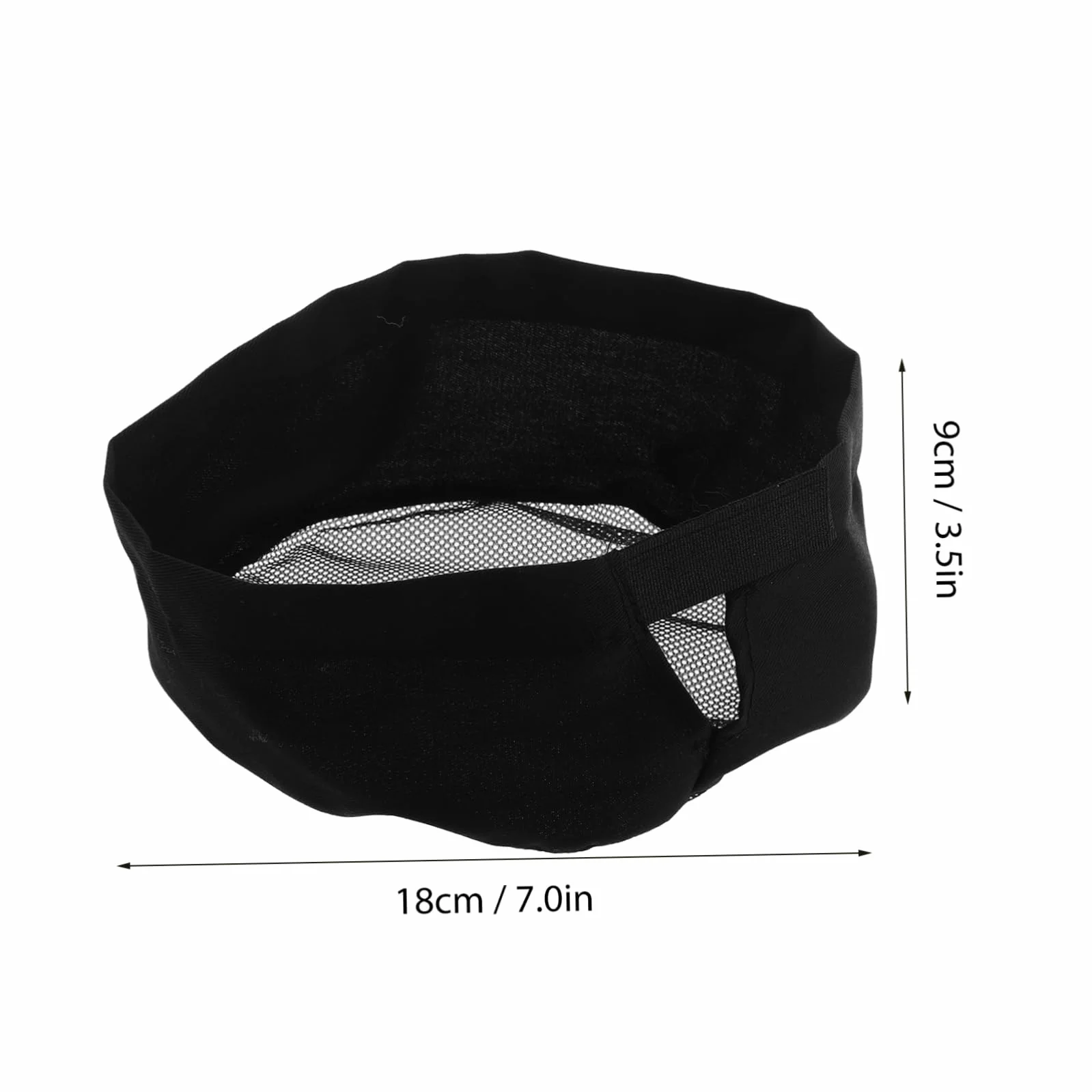 PACKOVE Czapka Szefa Kuchni Hotelowej - Unisex Jednorazowa W Stylu Japońskim Wygodna Dla Szefów Kuchni I Kelnerów Nadająca Się Do Prania W Pralce Uniwersalne Dopasowanie (czarna)