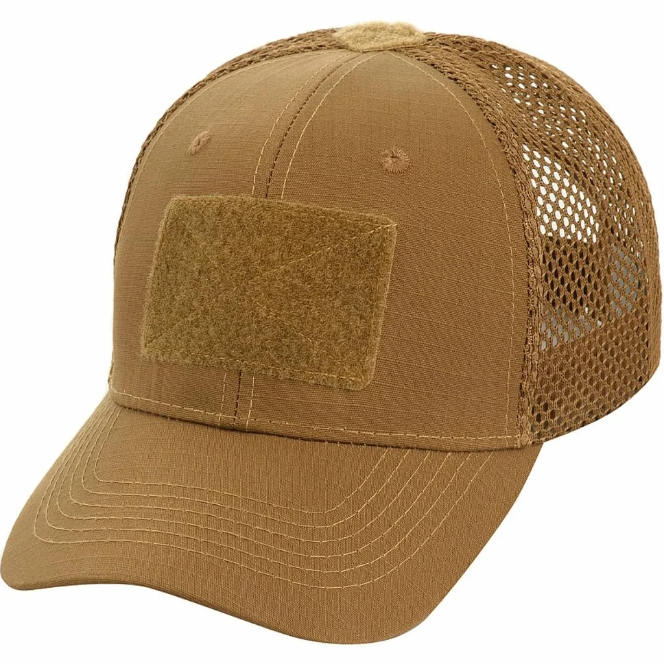 M-Tac Baseballkappe Mit Klettverschluss Und Netz Flex Rip-Stop (DE/NL/SE/PL, Alfa, XL, S/M, Coyote Brown)