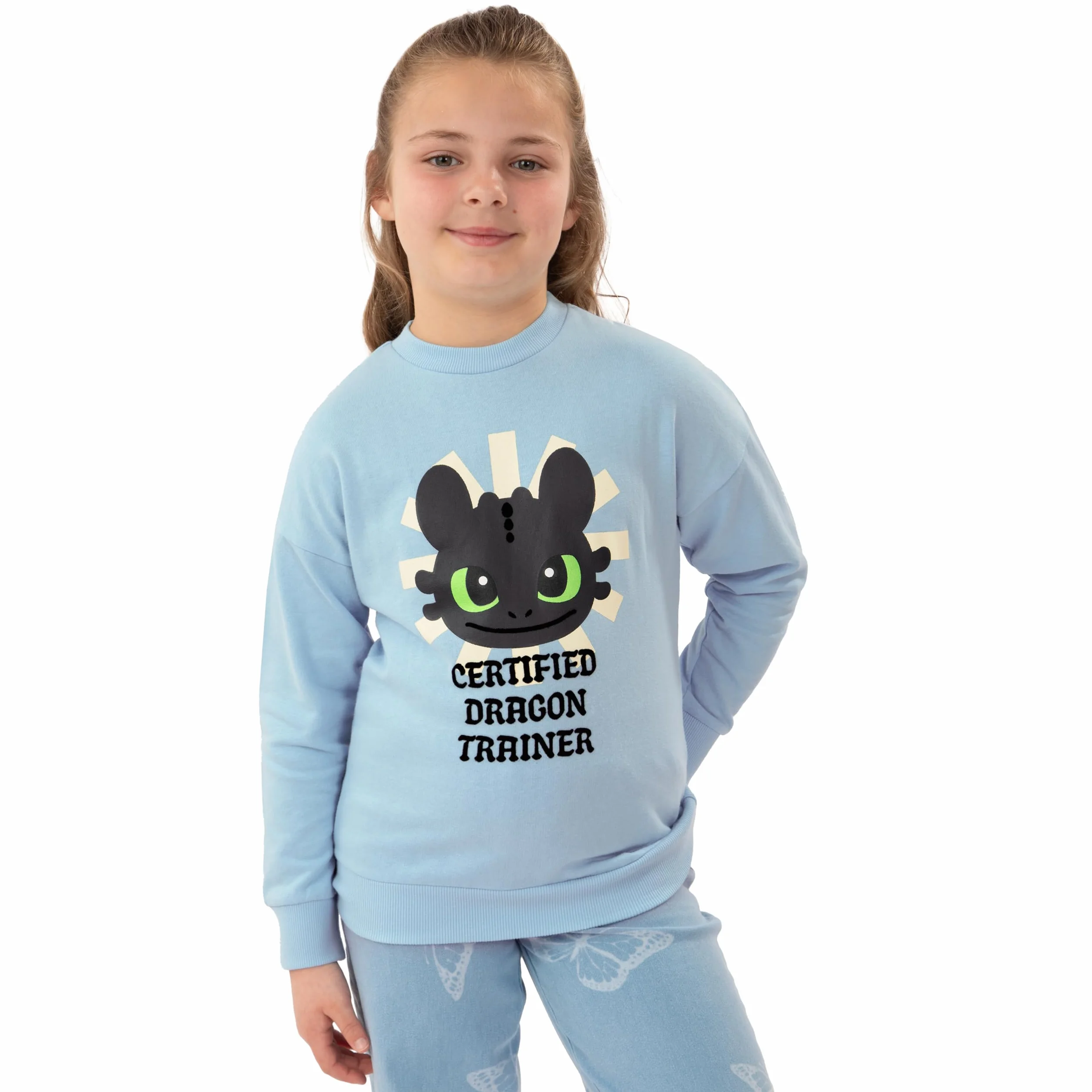 How To Train Your Dragon Bluza, Bluza dziewczęca Z Toothlessem, Bawełniana Sweter Z Długim Rękawem