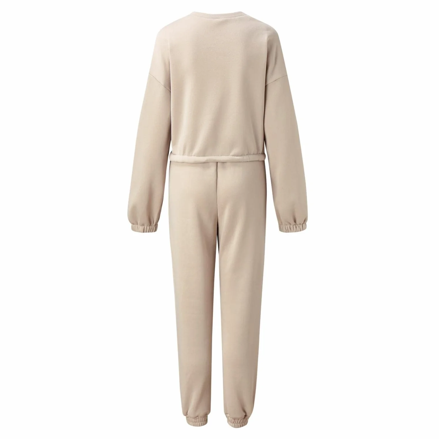 Damski strój do joggingu, 2-częściowy zestaw, dres treningowy, bluza z kapturem, spodnie do biegania, długi rękaw, strój rekreacyjny, ze ściągaczem, luźny, wygodny damski strój sportowy, kanpola