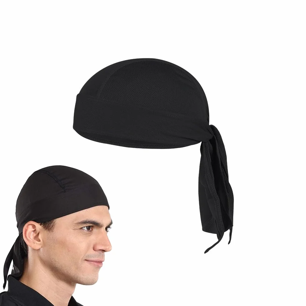 Chusta piracka, bandana, czapka rowerowa, nakrycie głowy, chusta na głowę pod kask rowerowy, chusta pirata, lato, szybkoschnąca, sportowa osłona do użytku na zewnątrz
