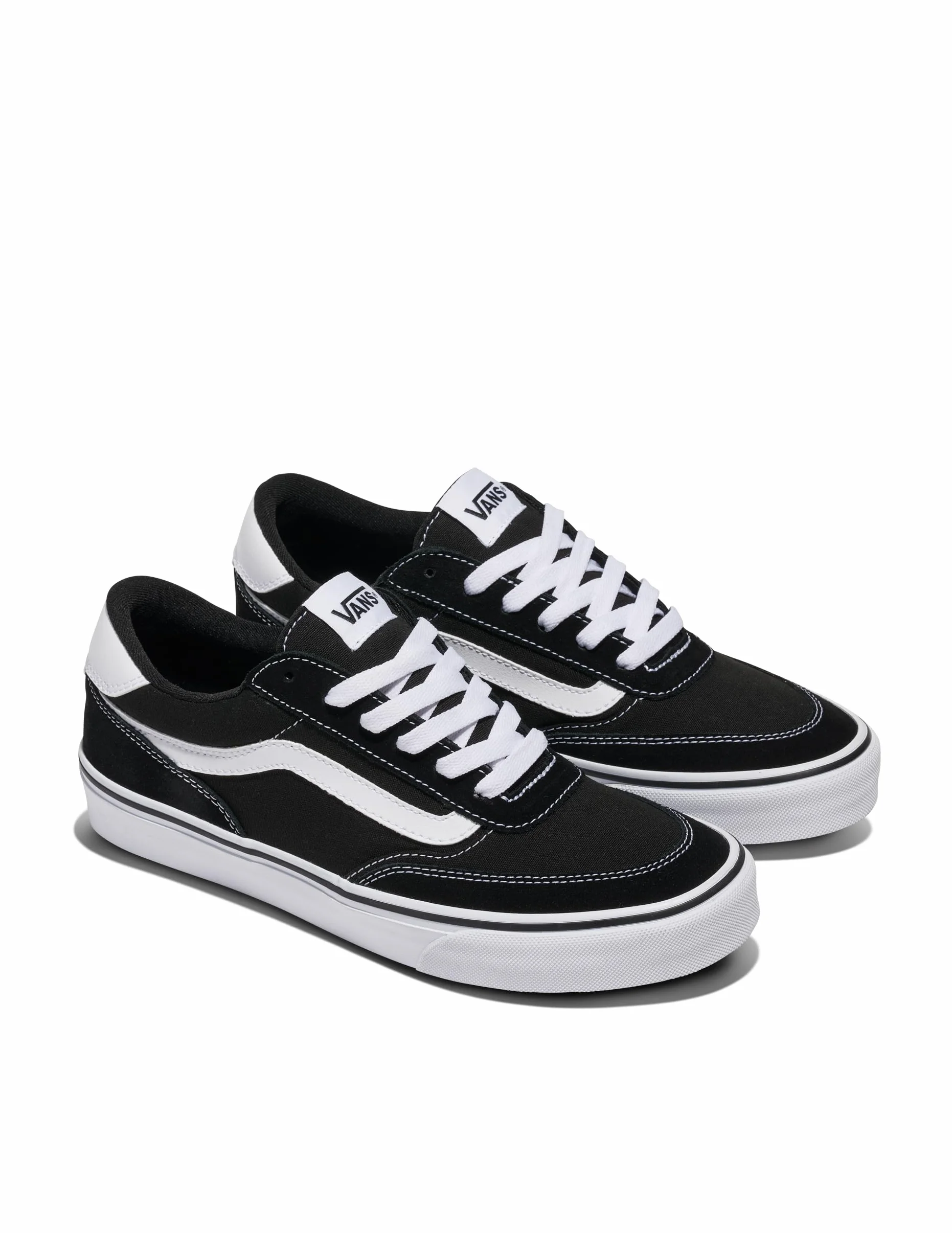 Vans Męski Buty Sportowe Brooklyn Suede, Black/White