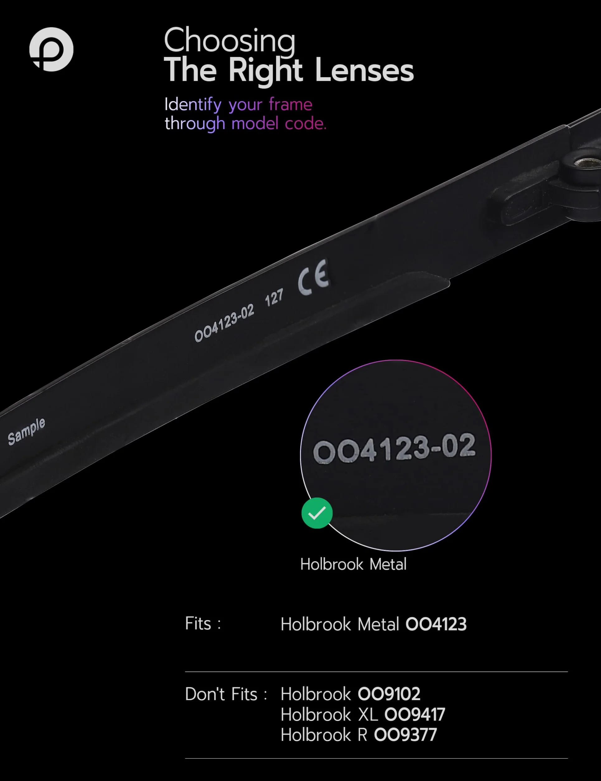 Soczewki zastępcze i podkładki na nos do Oakley Holbrook metal OO4123