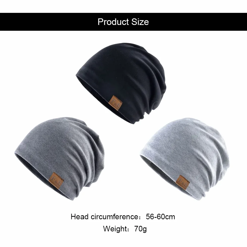 Czapka beanie dla mężczyzn kobiet unisex zimowe czapki termiczne dzianinowa czapka beanie luźna czapka z czaszką czapka do spania rozciągliwe sportowe nakrycia głowy prezenty dla dorosłych