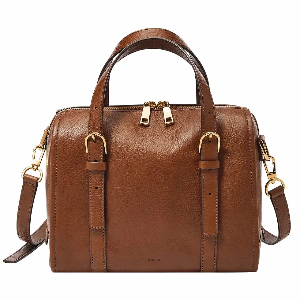 Fossil Carlie Satchel damski 25,4 cm dł. x 13,97 cm szer. x 20,32 cm wys, czarny, 25.4cm L x 13.97cm W x 20.32cm H