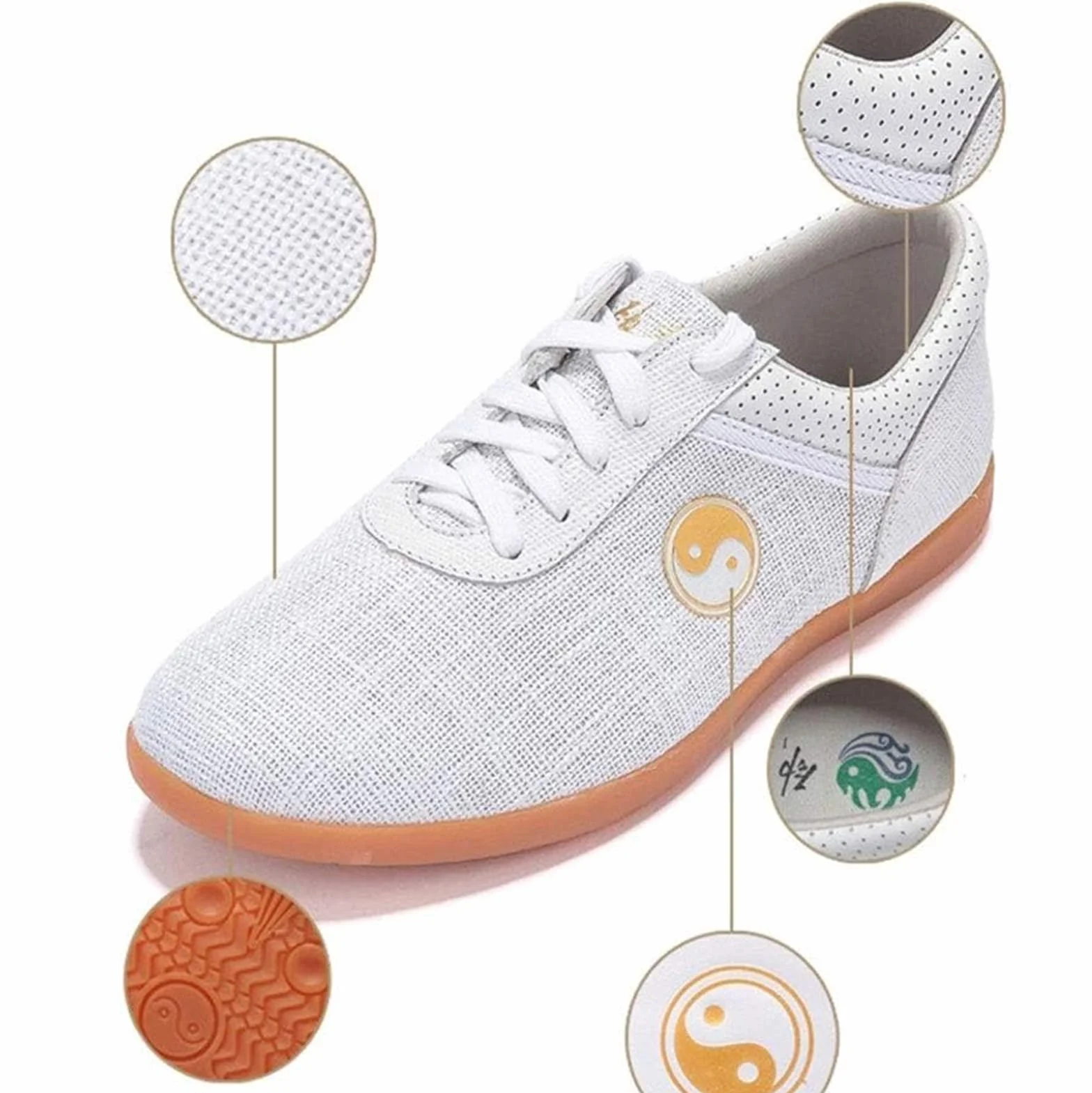Buty Tai Chi, Kung Fu Taekwondo, mata wewnętrzna, buty treningowe, miękkie gumowe podeszwy, buty do sportów walki, trampki dla kobiet i mężczyzn, Kong Fu Taichi