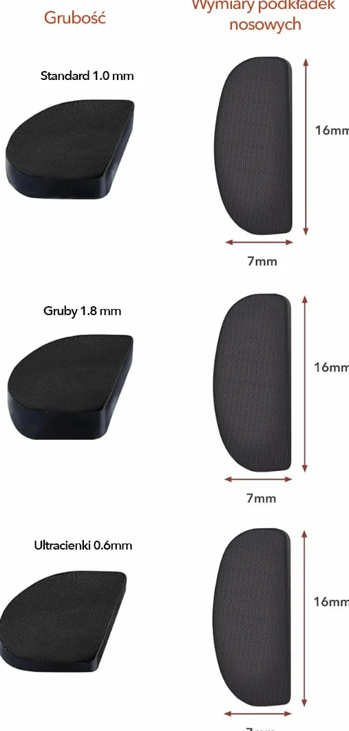 Setex Gecko Grip – Noski Do Okularów (5 Czarnych Par) – Antypoślizgowe Ultra-Cienkie Noski Do Okularów, Mikroteksturowane Włókna, Ultra-Miękkość, Samoprzylepne, 0.6 × 7 × 16mm