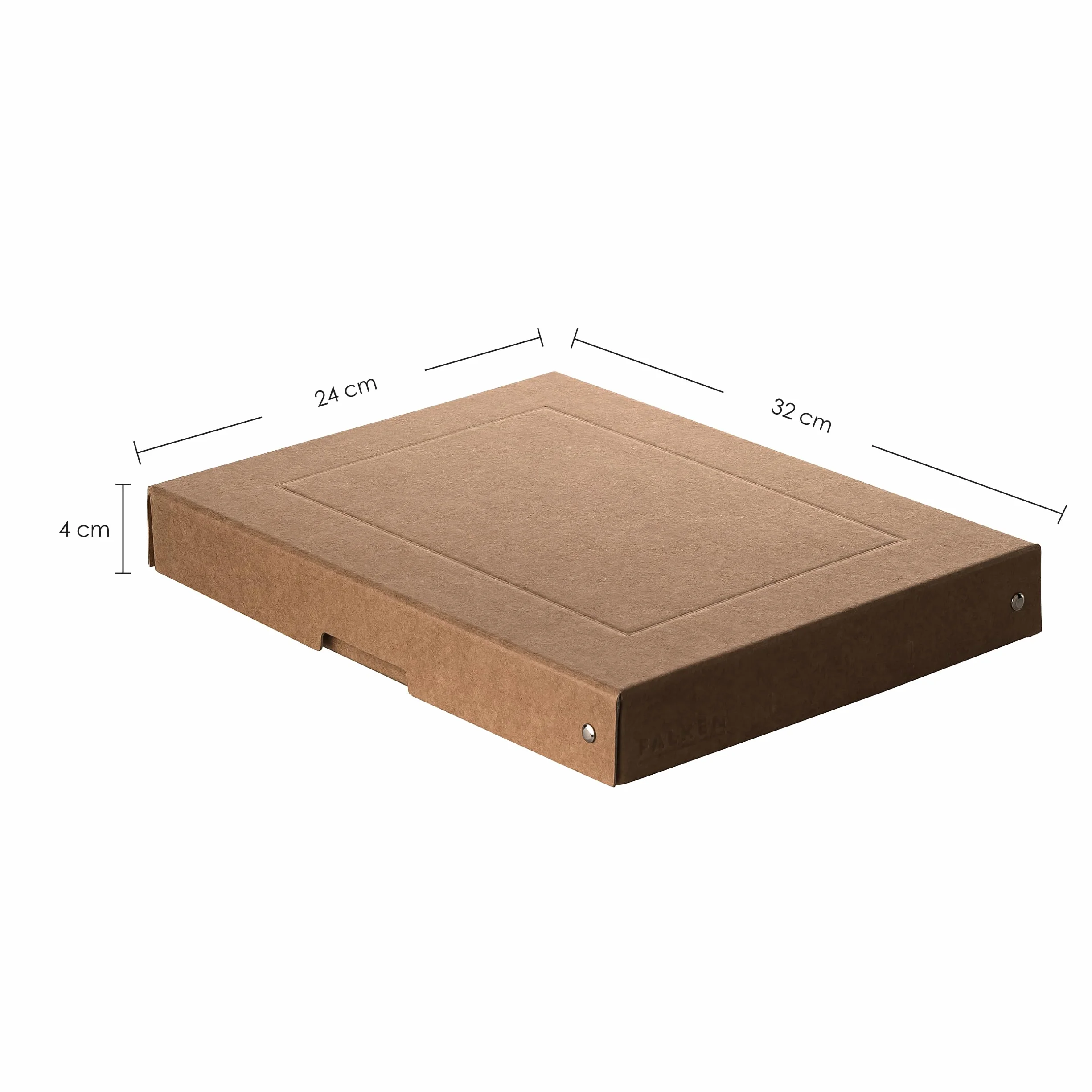Oryginalny Falken PureBox Nature. Made in Germany. 40 mm wysokości DIN A4. Pudełko do przechowywania z pokrywką ze stabilnego kartonu wegańskie pudełko prezentowe pudełko transportowe pudełko