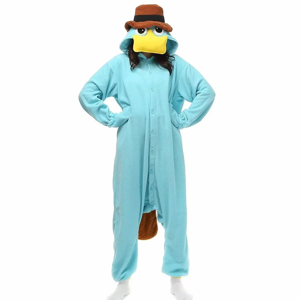 LBJR Erwachsene Cosplay Schlafanzug Tierkostüme Jumpsuit Onesie Nachtwäsche Overall Fasching Karneval Halloween Pyjama
