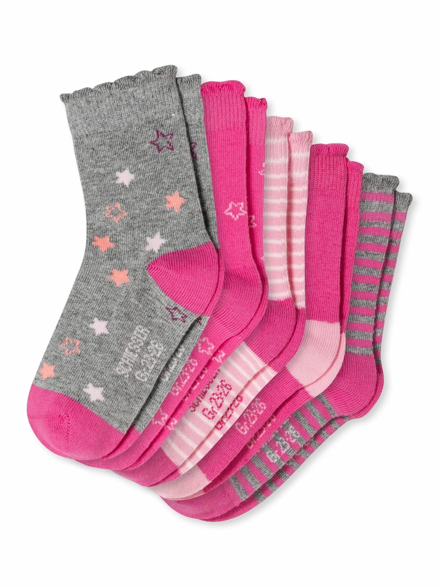 Schiesser Mädchen Kinder 5 Pack Socken Kids Strümpfe - Größe 19 bis 34